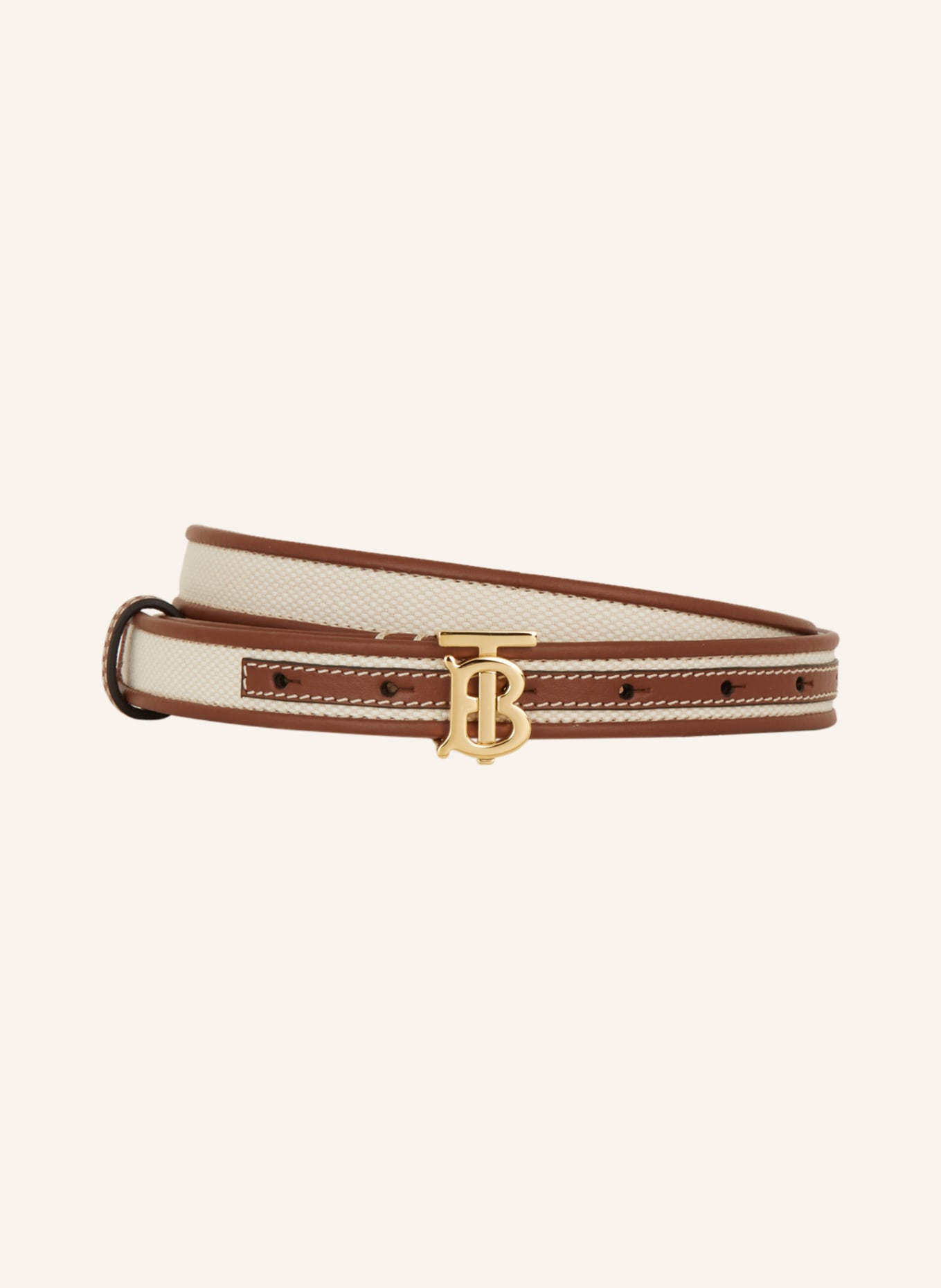 BURBERRY Leather belt, Color: BROWN/ LIGHT BROWN (Image 1)