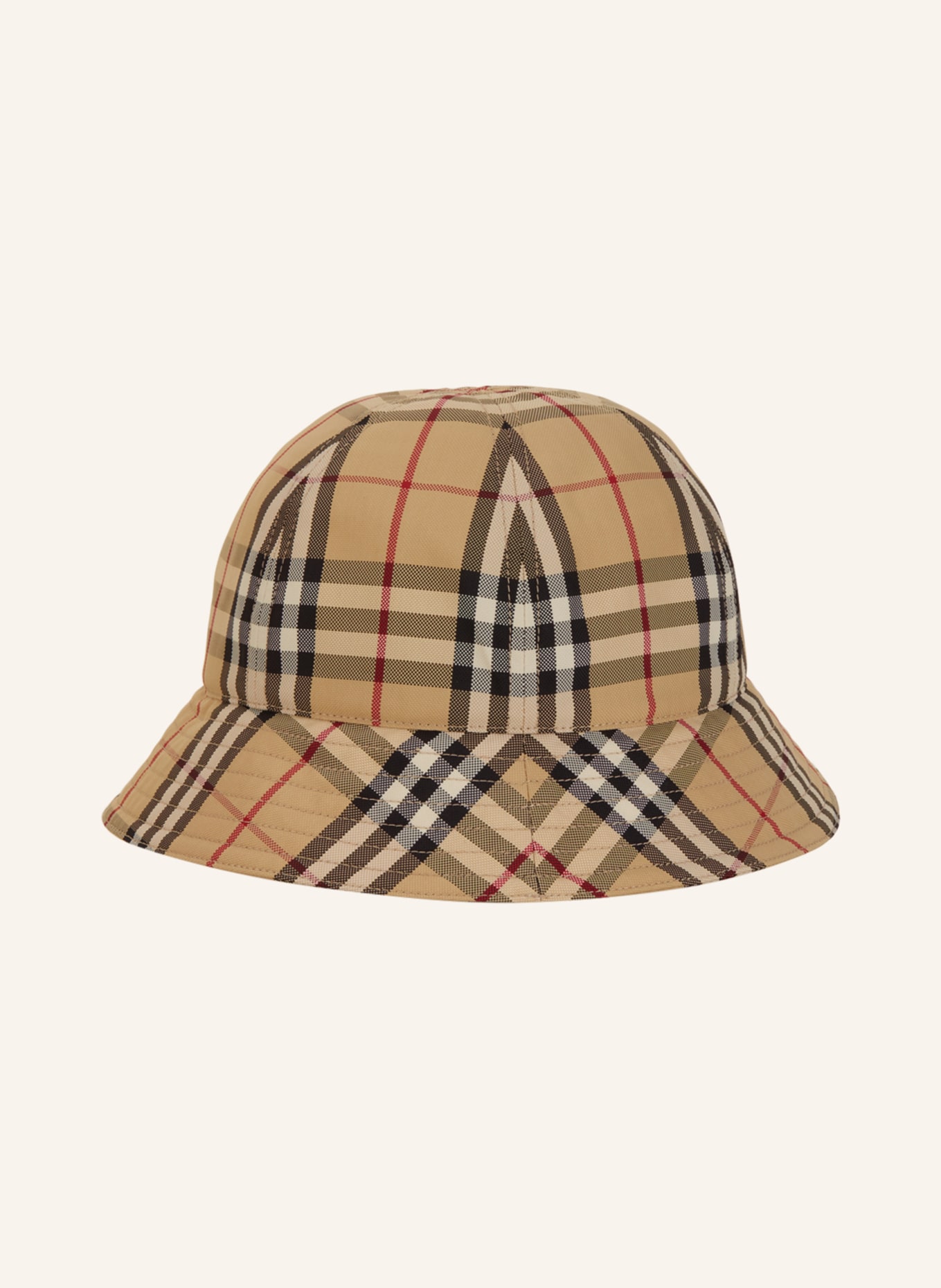 BURBERRY Bucket hat, Color: BEIGE/ BLACK/ DARK RED (Image 2)