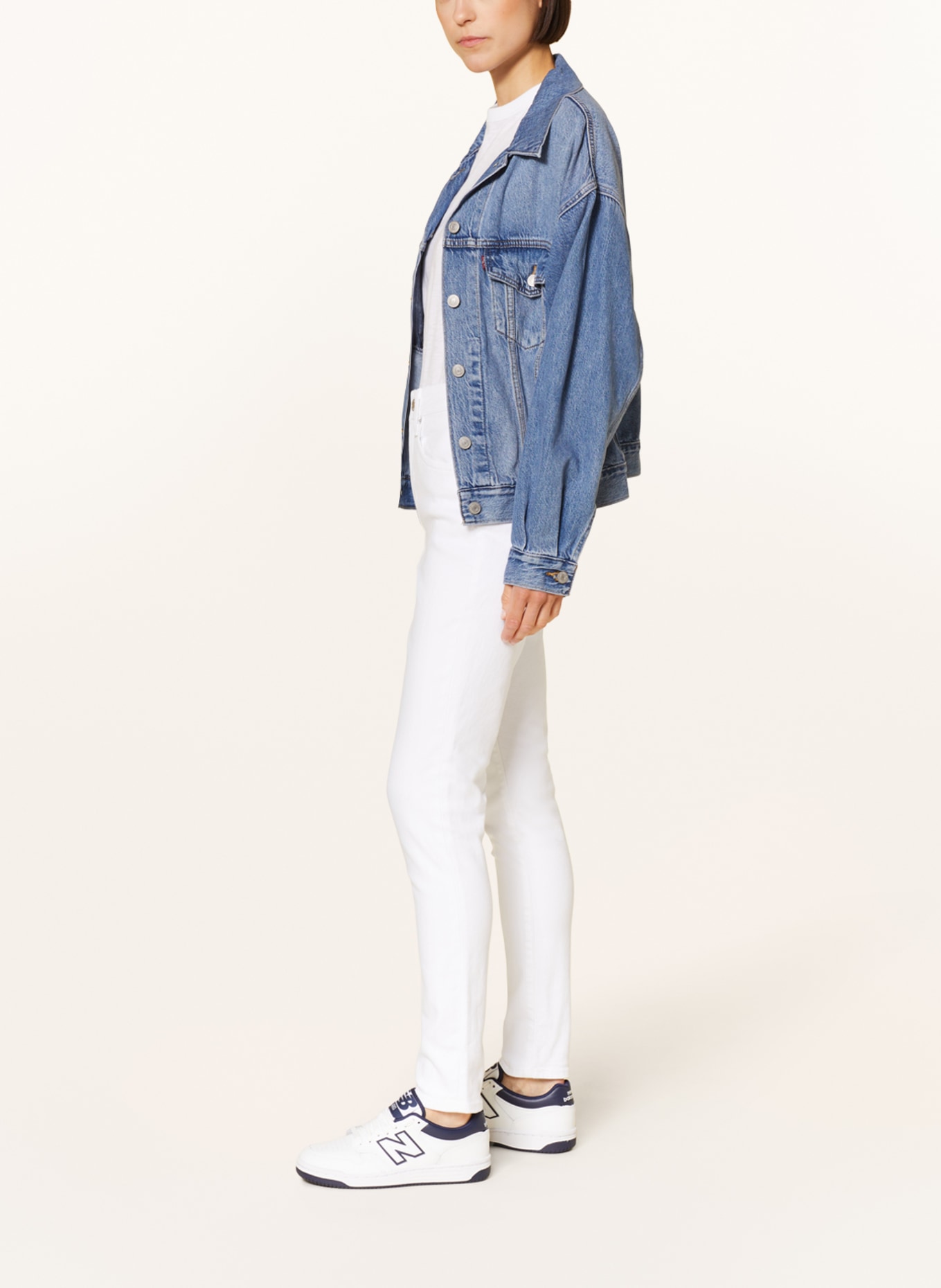 Levi's® Skinny Jeans 721 HIGH RISE SKINNY, Farbe: WEISS (Bild 4)