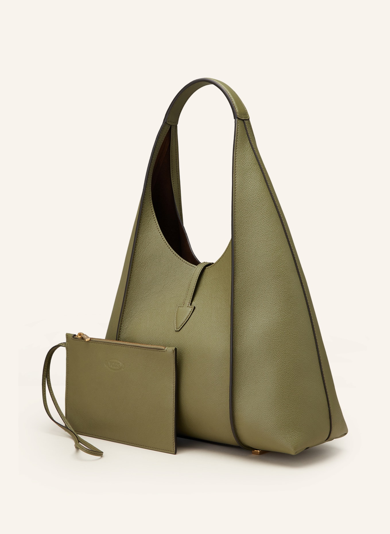TOD'S Hobo bag T TIMELESS MEDIUM with pouch, Color: OLIVE (Image 2)