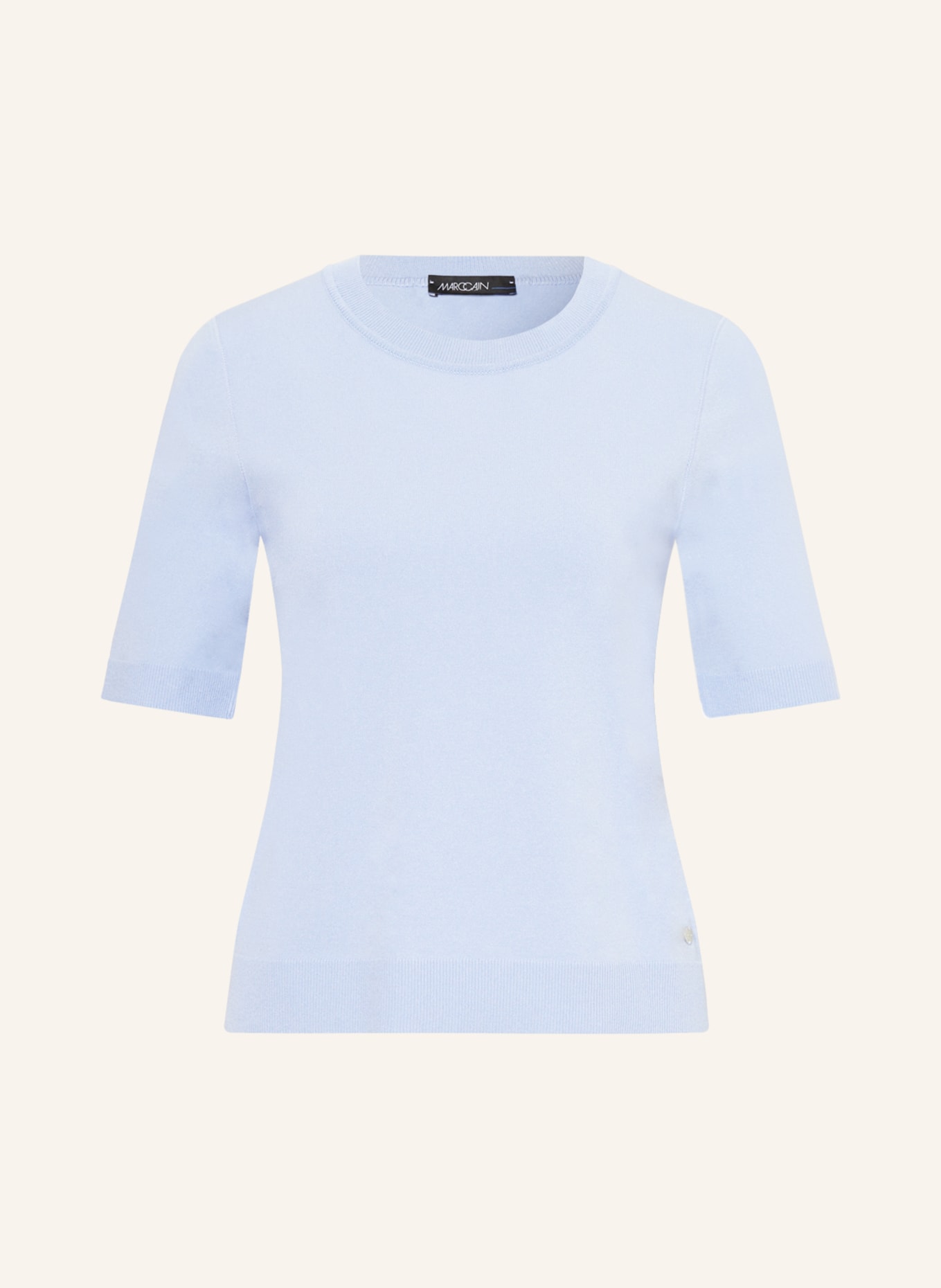 MARC CAIN Úpletové tričko, Barva: TMAVĚ MODRÁ (Obrázek 1)