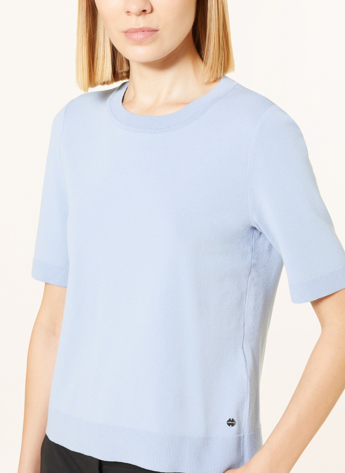 MARC CAIN Úpletové tričko, Barva: TMAVĚ MODRÁ (Obrázek 4)