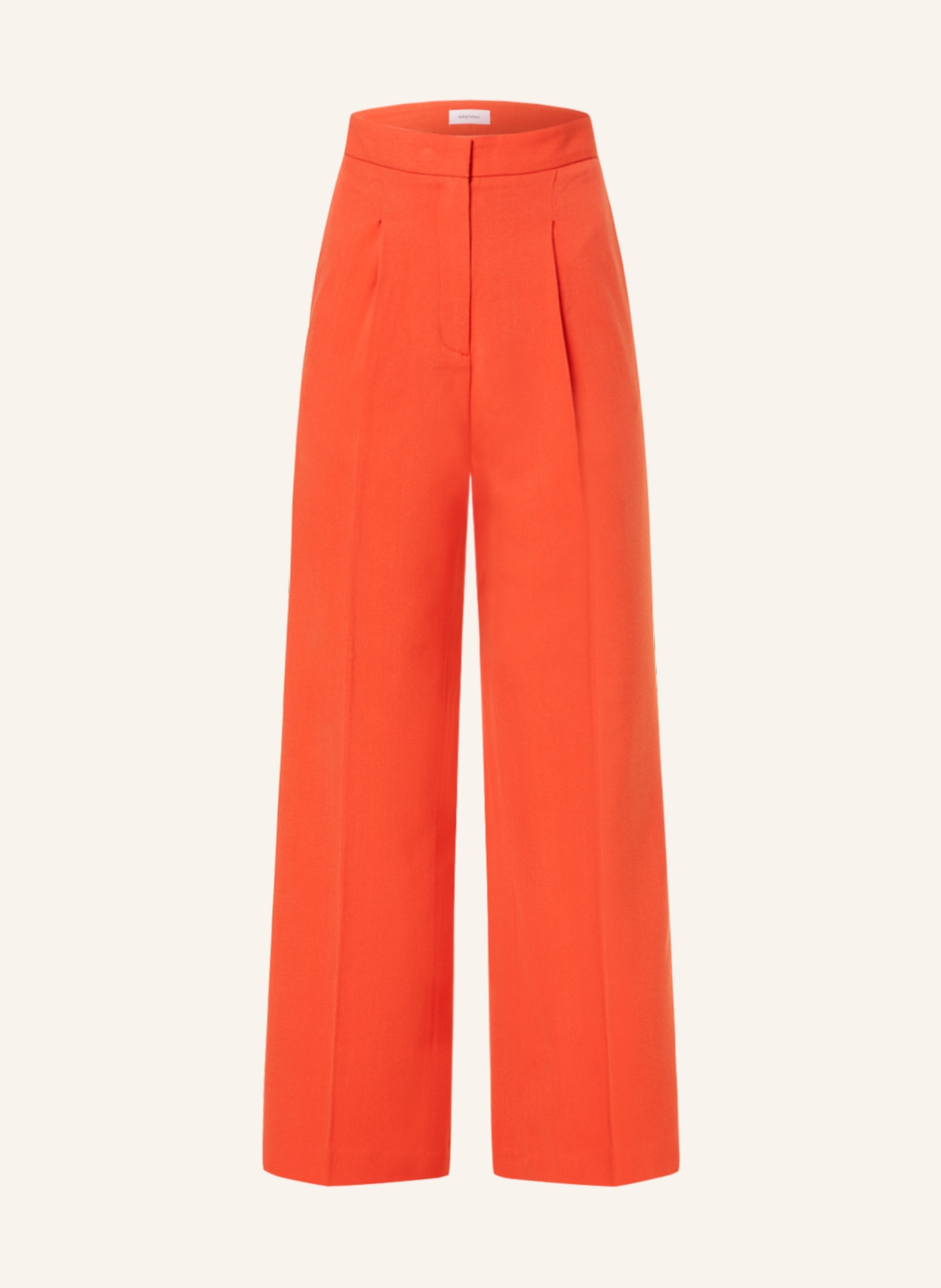 darling harbour Wide leg trousers, Color: ORANGE (Image 1)