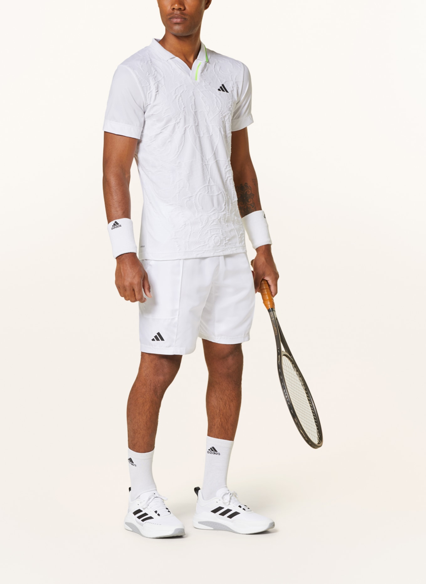 adidas Tennisshorts AEROREADY PRO mit Mesh, Farbe: WEISS (Bild 2)