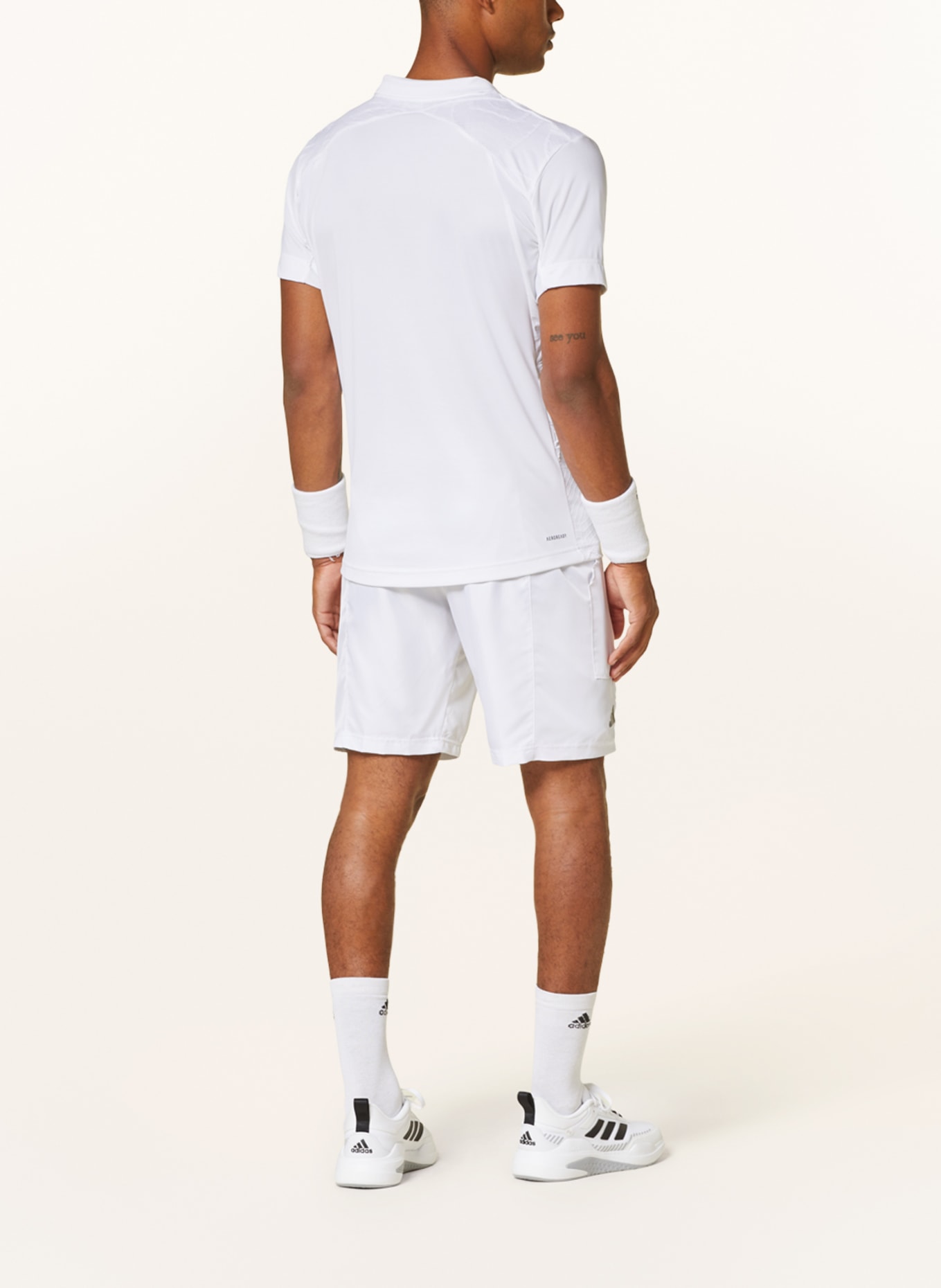 adidas Tennisshorts AEROREADY PRO mit Mesh, Farbe: WEISS (Bild 3)
