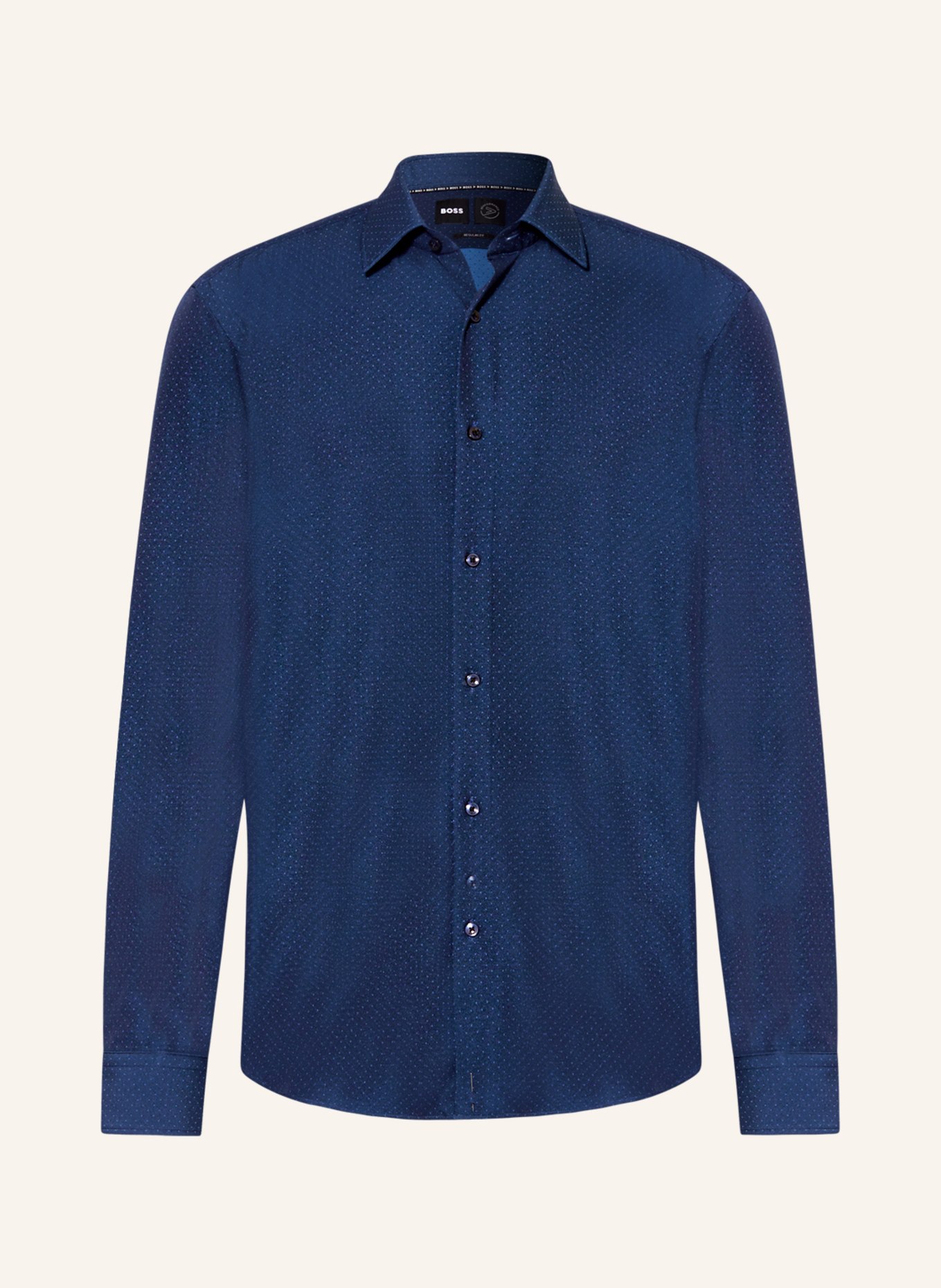 BOSS Jerseyhemd JOE PERFORMANCE Regular Fit, Farbe: DUNKELBLAU/ BLAU (Bild 1)