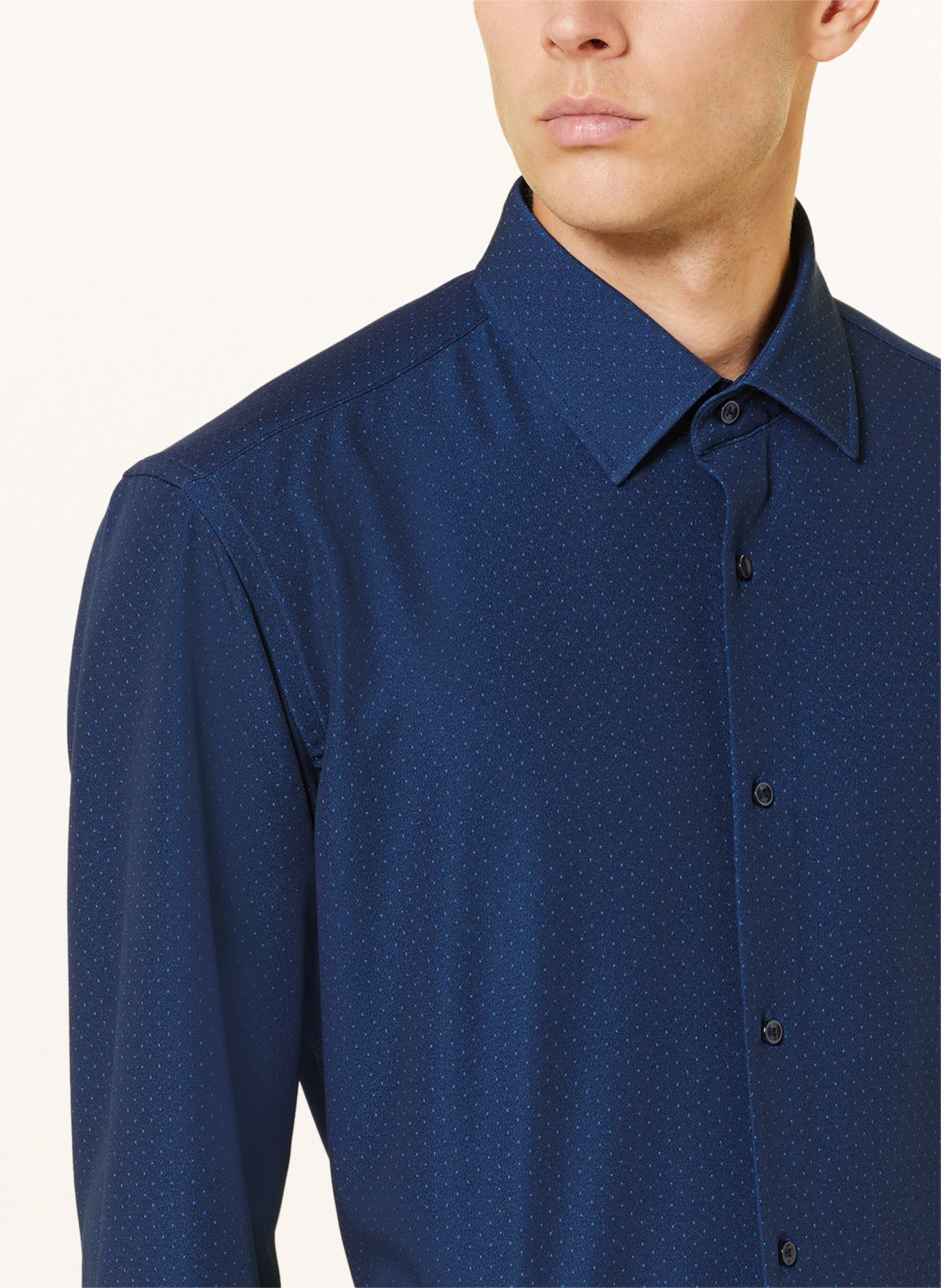 BOSS Jersey shirt JOE PERFORMANCE regular fit, Color: DARK BLUE/ BLUE (Image 4)