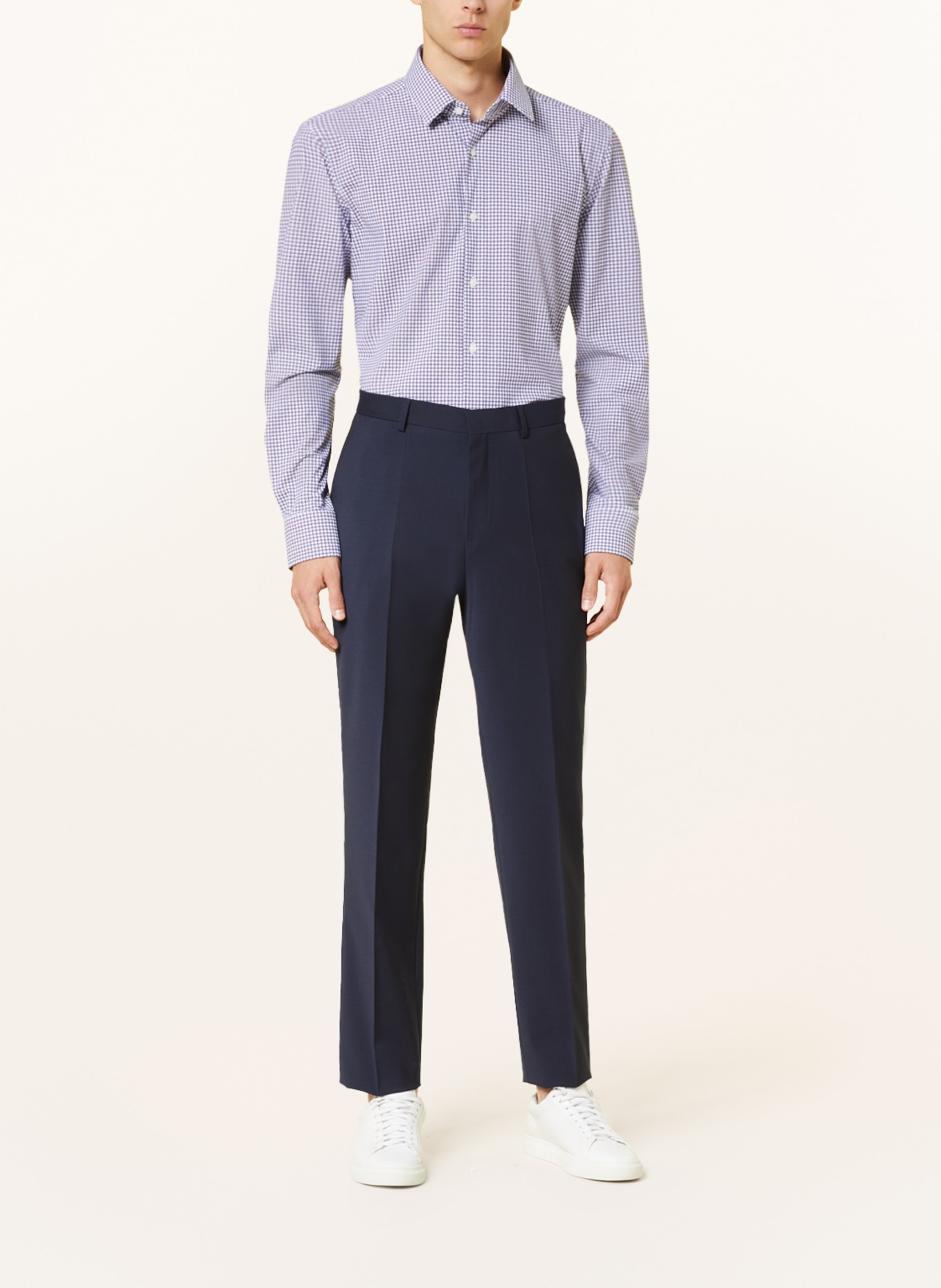 BOSS Jerseyhemd HANK PERFORMANCE Slim Fit, Farbe: PINK/ WEISS/ BLAU (Bild 2)