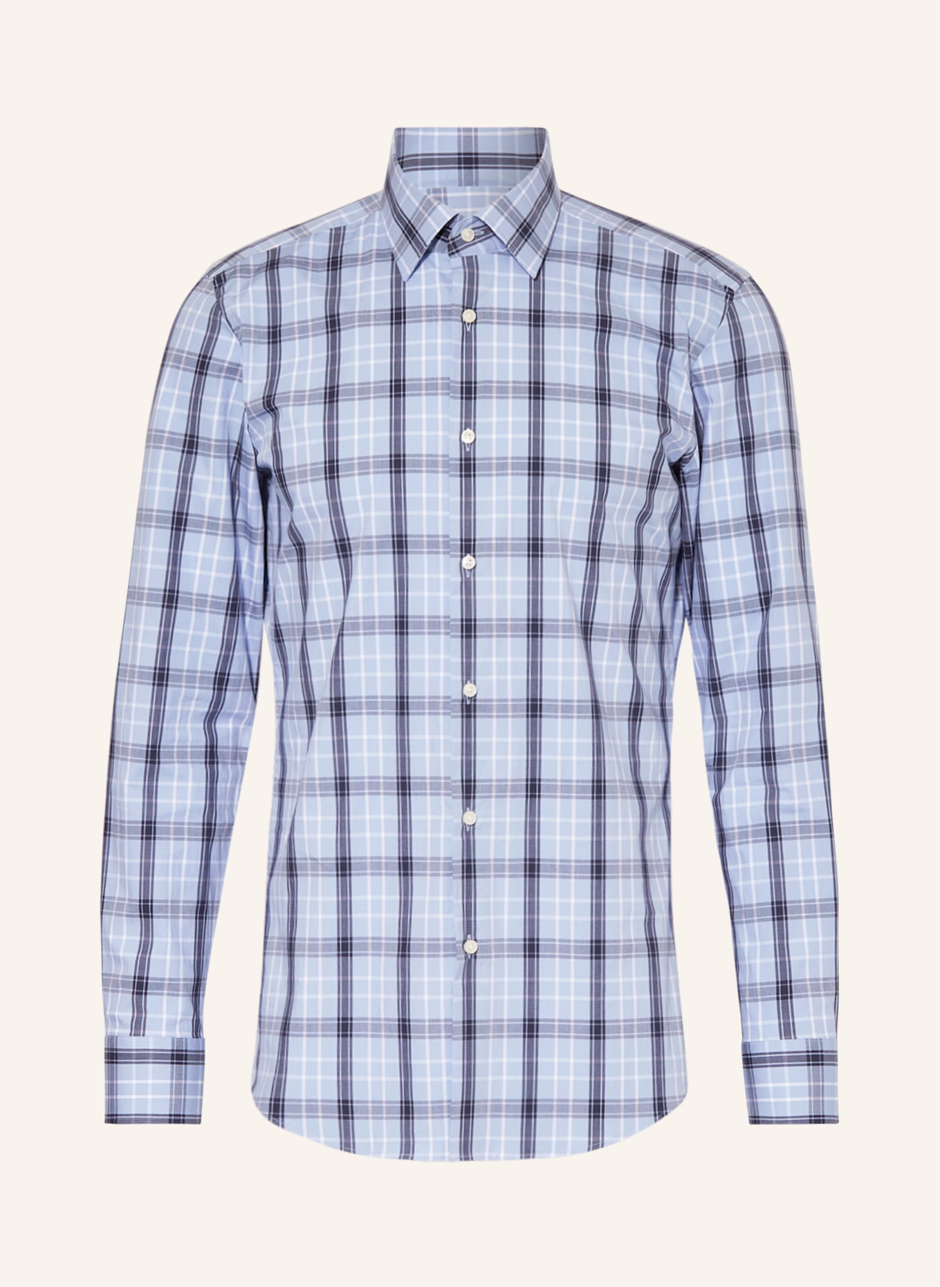 BOSS Shirt HANK slim fit, Color: LIGHT BLUE/ BLUE (Image 1)