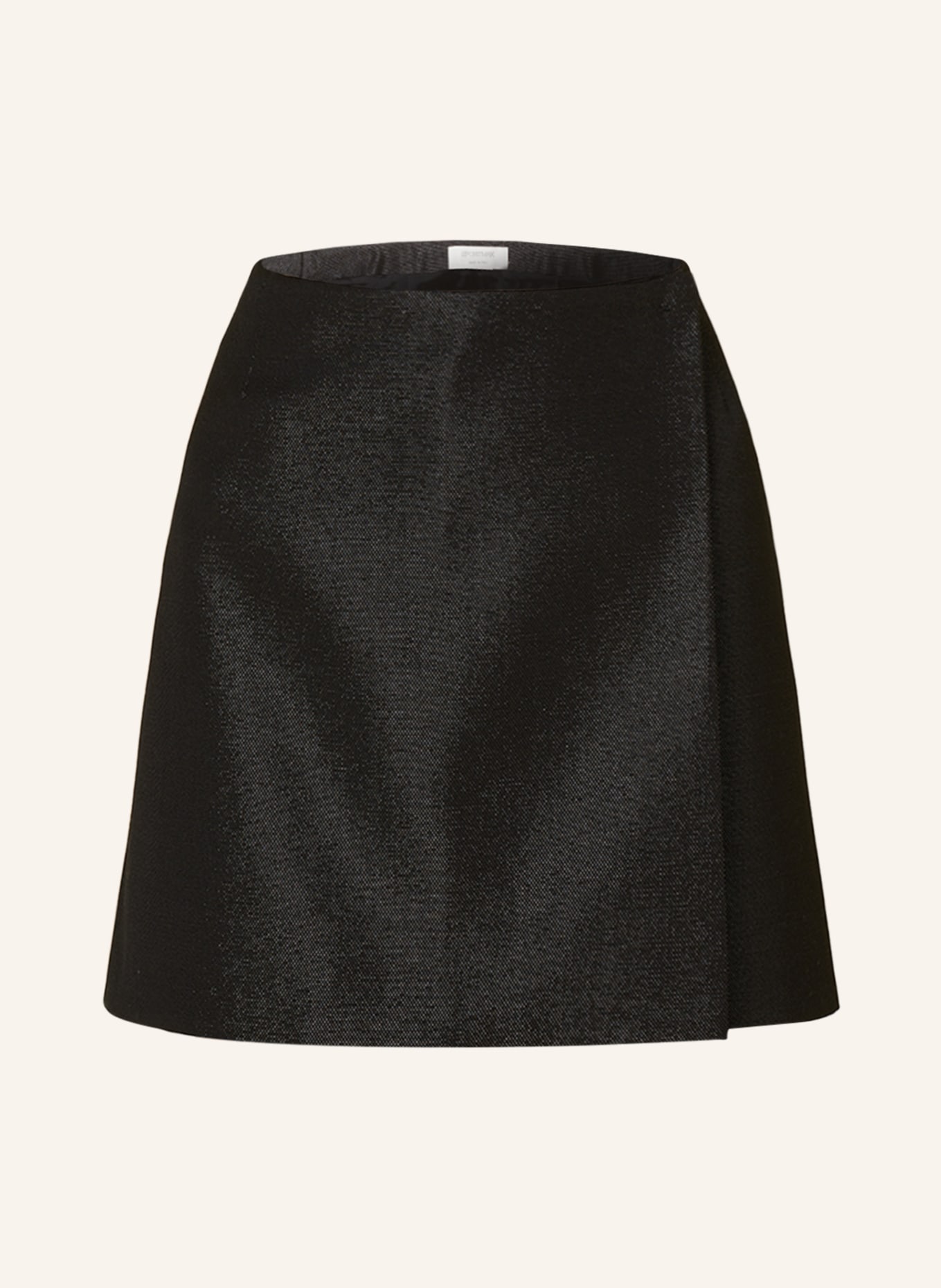 SPORTMAX Wrap skirt EBRIEN with glitter thread, Color: BLACK (Image 1)