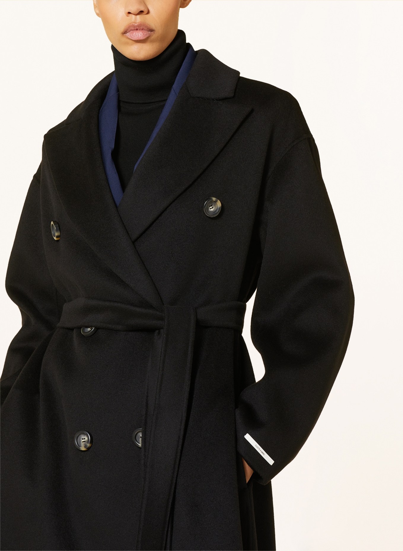 SPORTMAX Wool coat DRAGHI, Color: BLACK (Image 4)