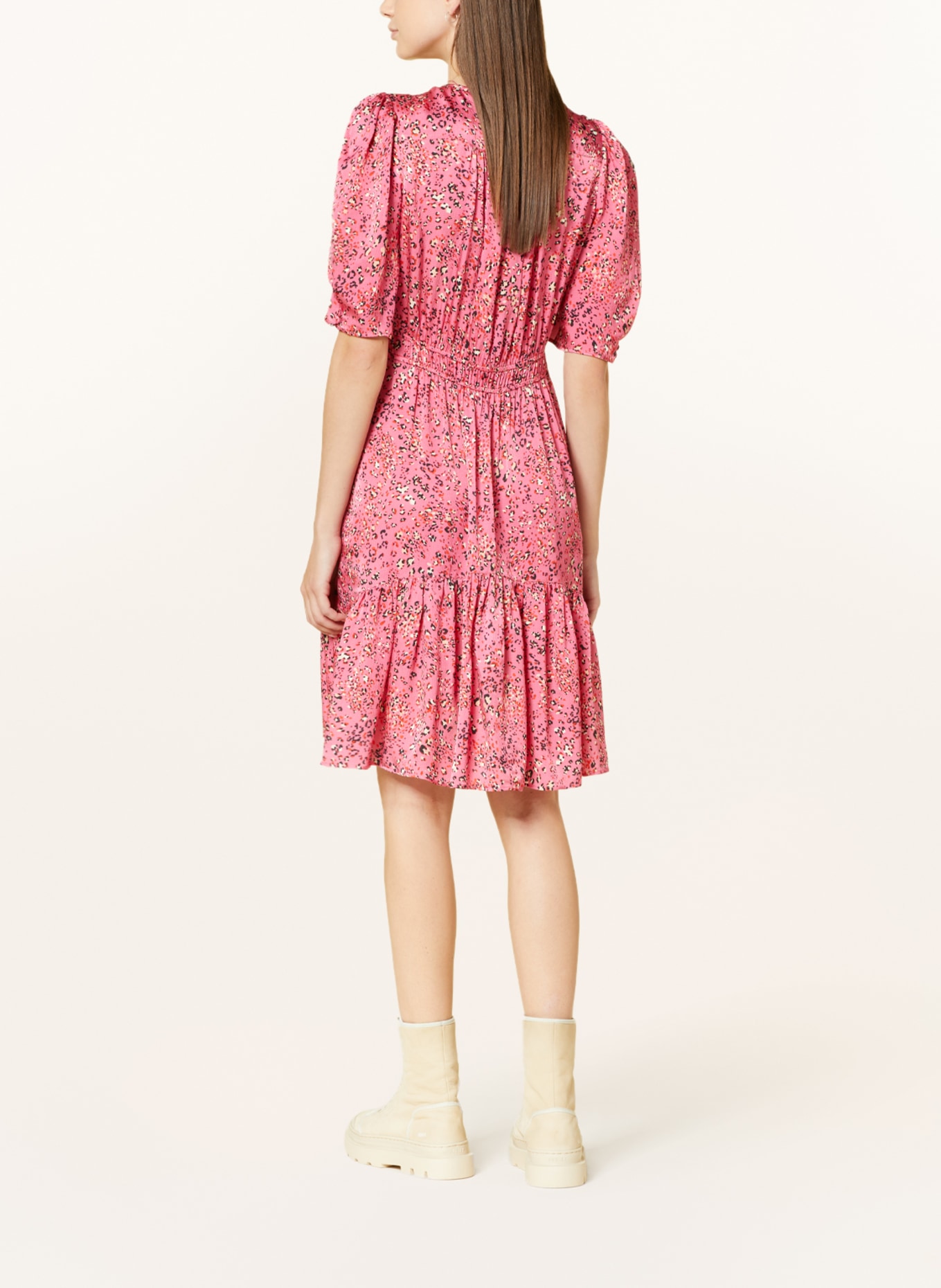 BOSS Kleid DIZZIANO, Farbe: PINK/ ROT/ HELLORANGE (Bild 3)