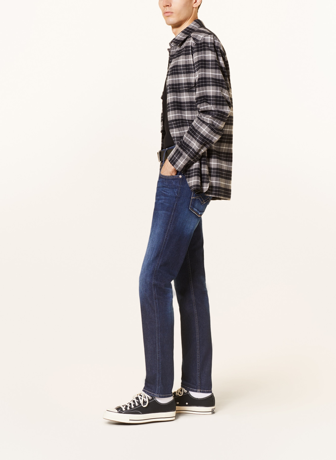 REPLAY Jeans ANBASS Slim Fit, Farbe: 007 DARK BLUE (Bild 4)