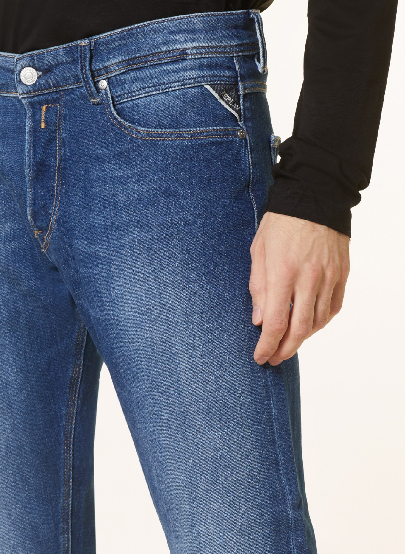 REPLAY Jeans WILLBI Regular Slim Fit, Farbe: 009 MEDIUM BLUE (Bild 5)