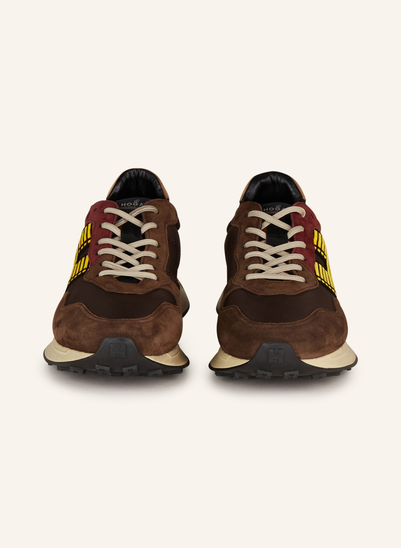HOGAN Sneaker H601, Farbe: BRAUN/ DUNKELGELB (Bild 3)
