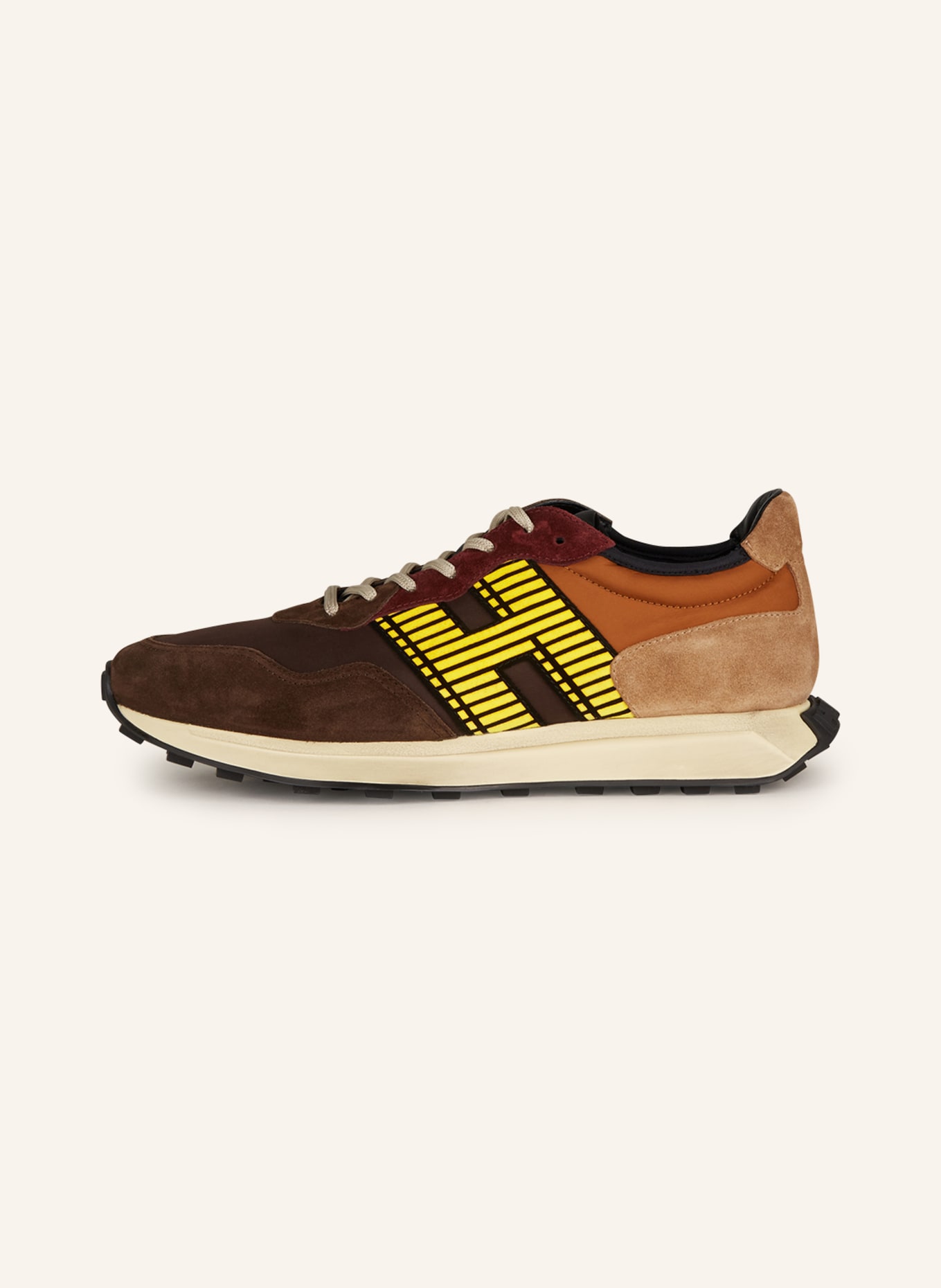 HOGAN Sneaker H601, Farbe: BRAUN/ DUNKELGELB (Bild 4)