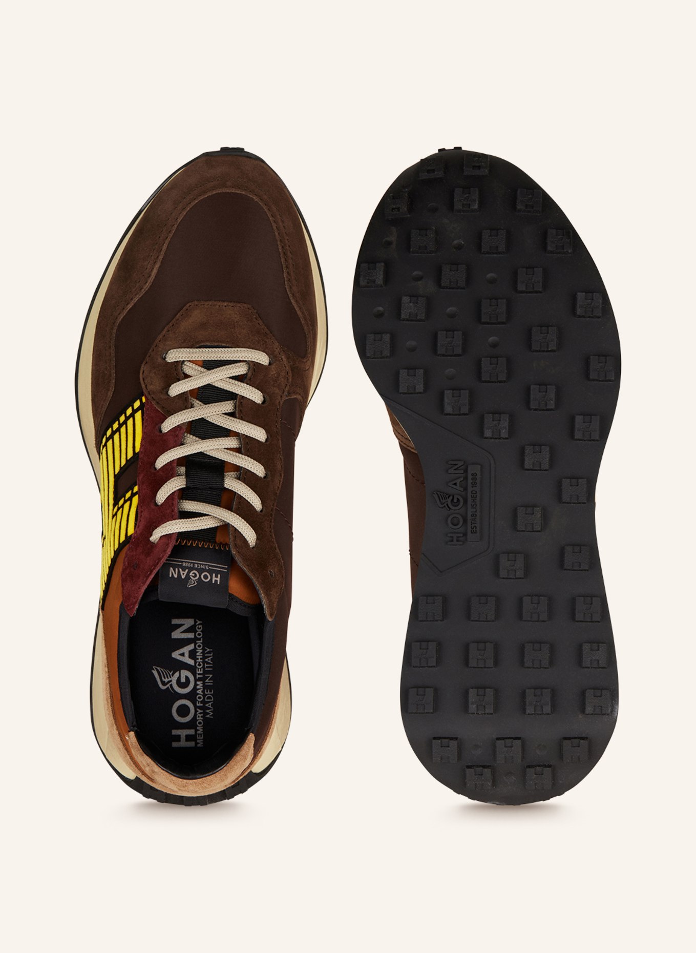 HOGAN Sneakers H601, Color: BROWN/ DARK YELLOW (Image 5)