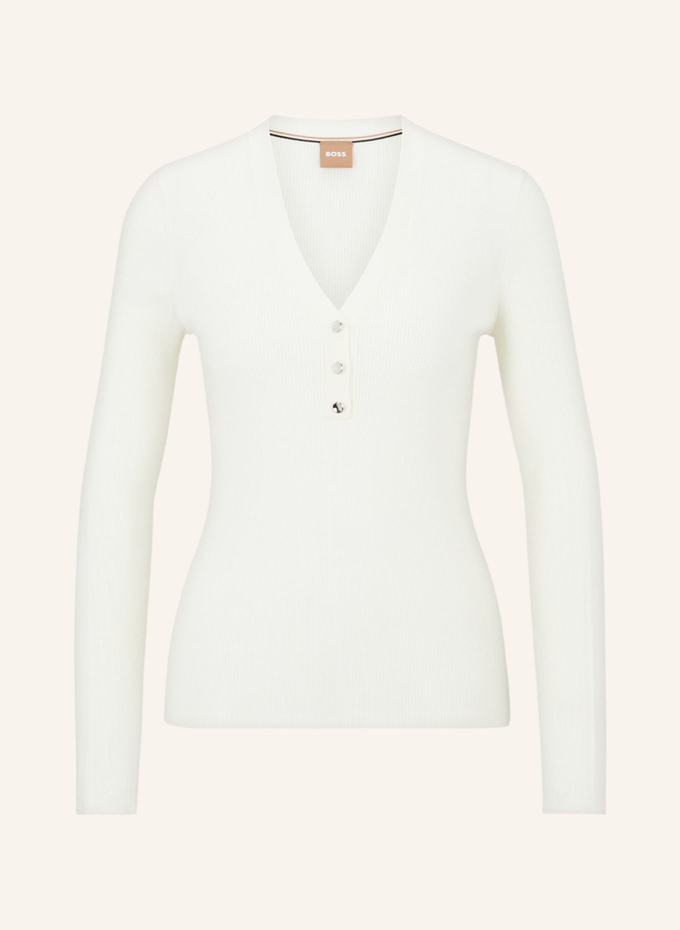 BOSS Sweater FARAMENA, Color: WHITE (Image 1)