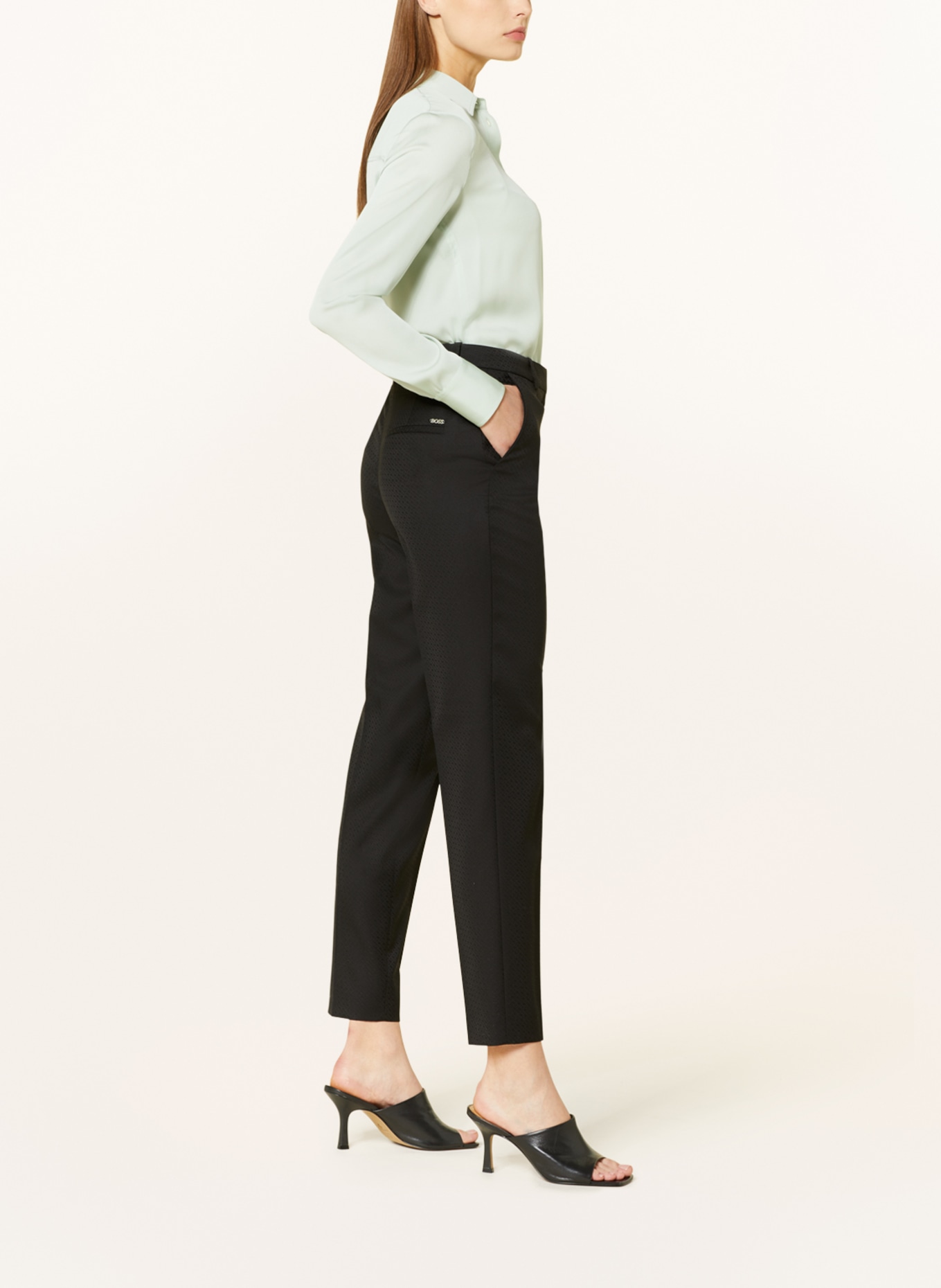 BOSS Trousers TAMATA1, Color: BLACK (Image 3)