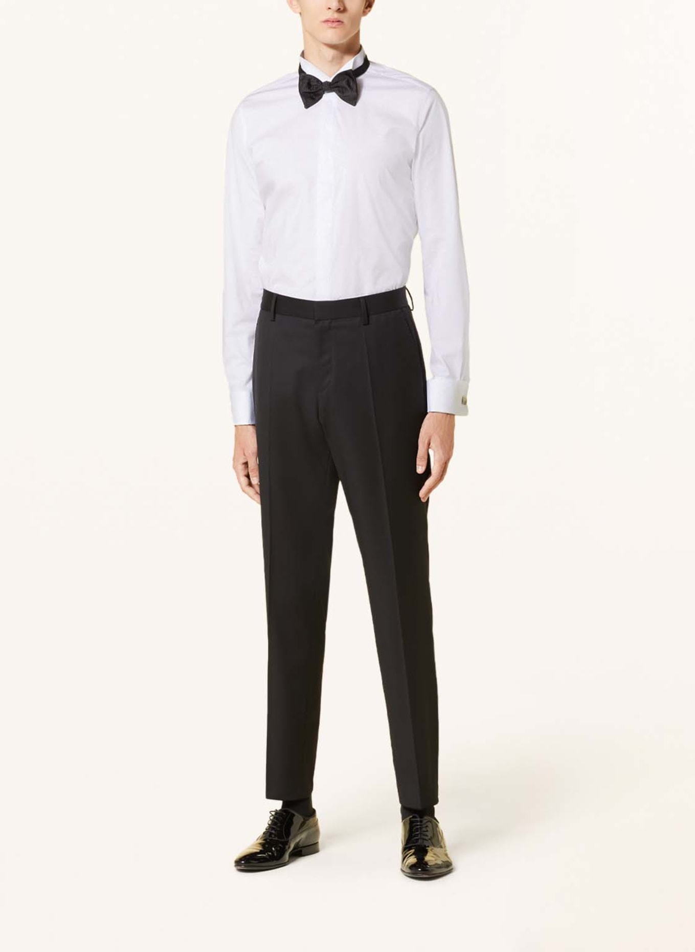 PAUL Tuxedo shirt GALA slim fit with French cuffs, Color: WHITE (Image 2)