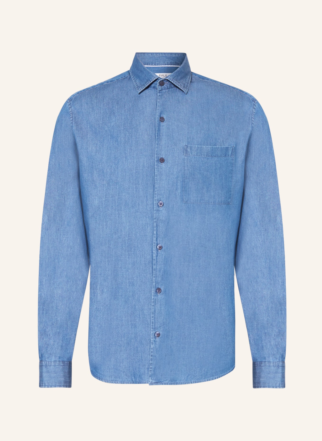 PAUL Denim shirt regular fit, Color: BLUE (Image 1)