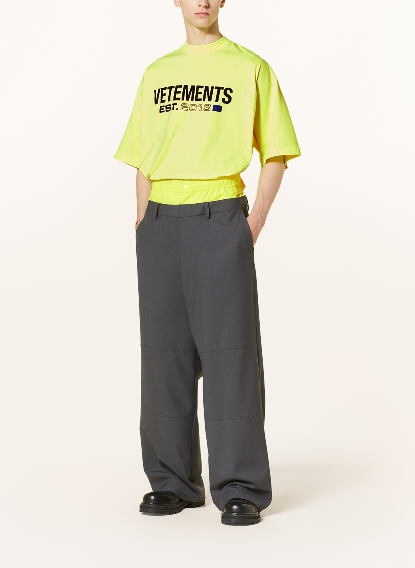 VETEMENTS Oversized shirt, Color: NEON YELLOW (Image 2)