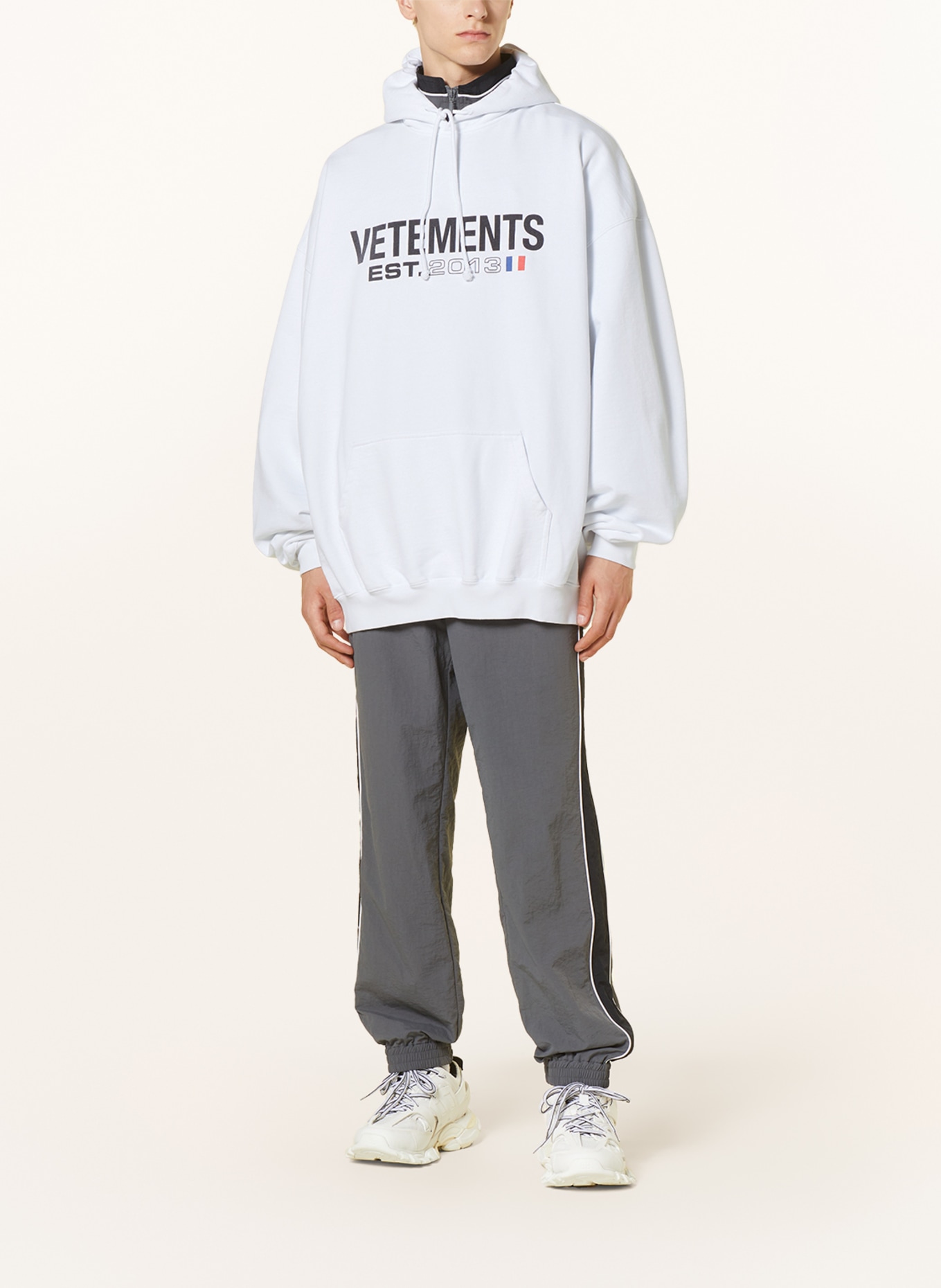VETEMENTS Oversized hoodie, Color: WHITE (Image 2)