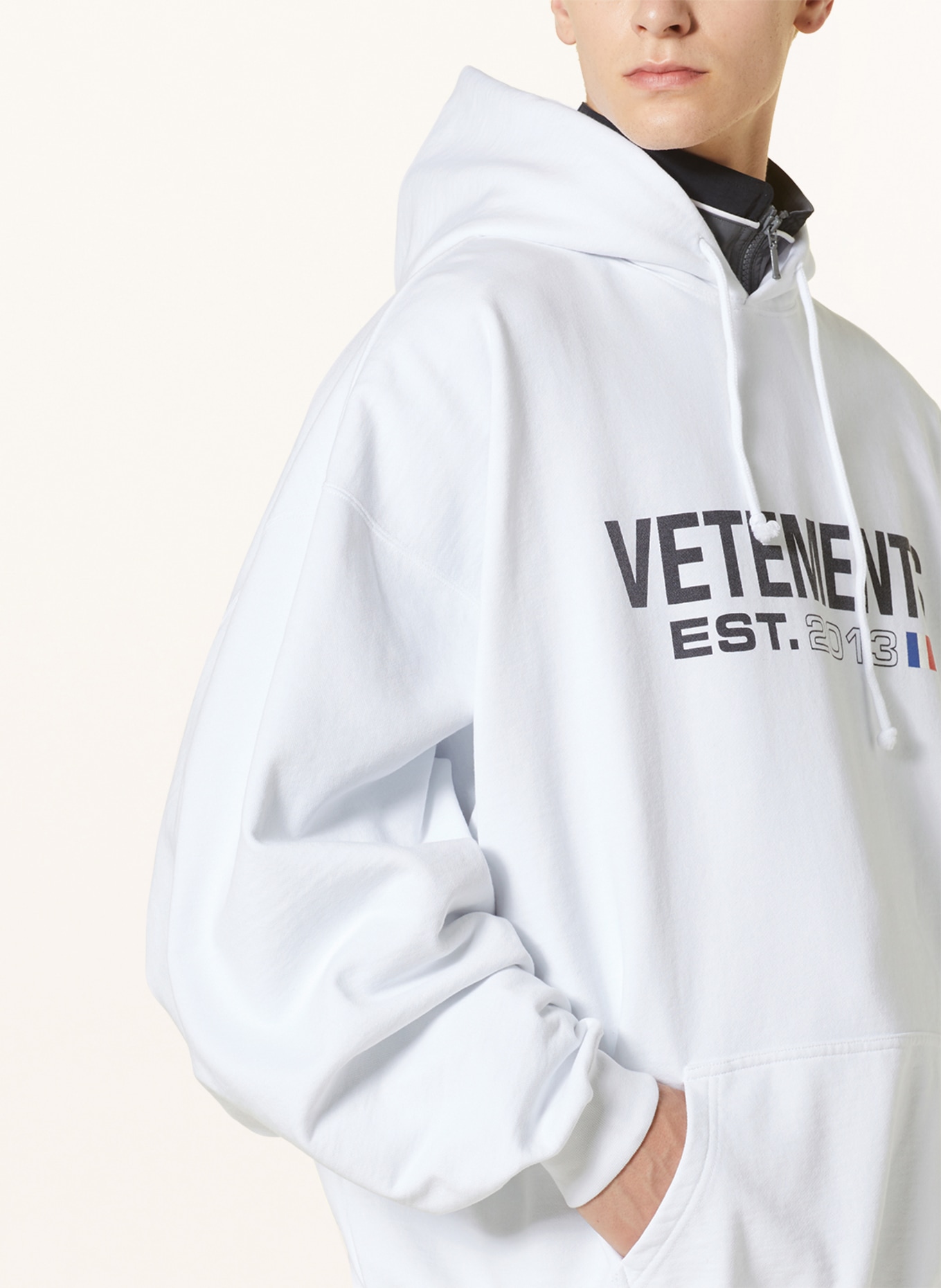 VETEMENTS Oversized hoodie, Color: WHITE (Image 5)