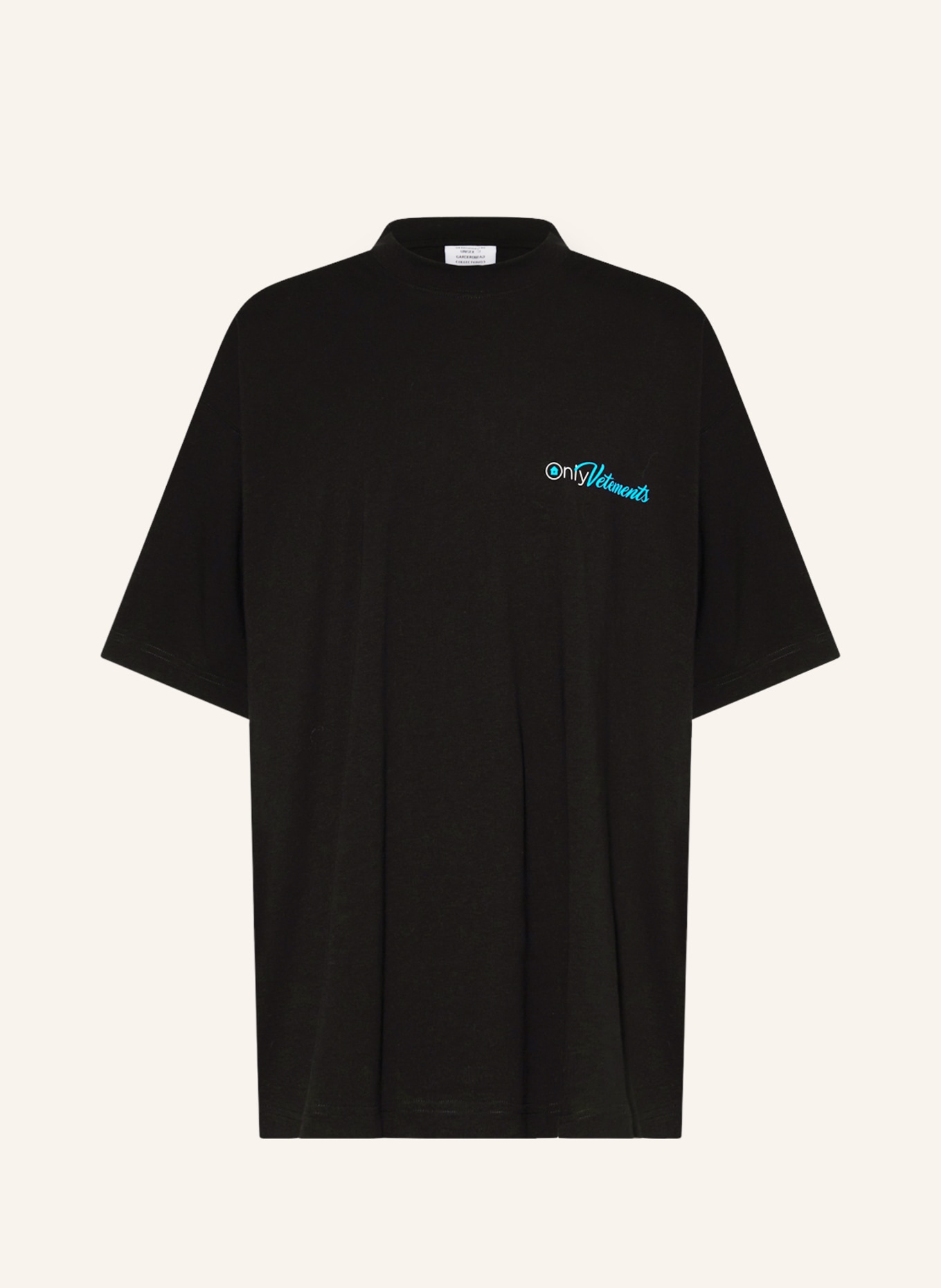 VETEMENTS Oversized shirt, Color: BLACK (Image 1)