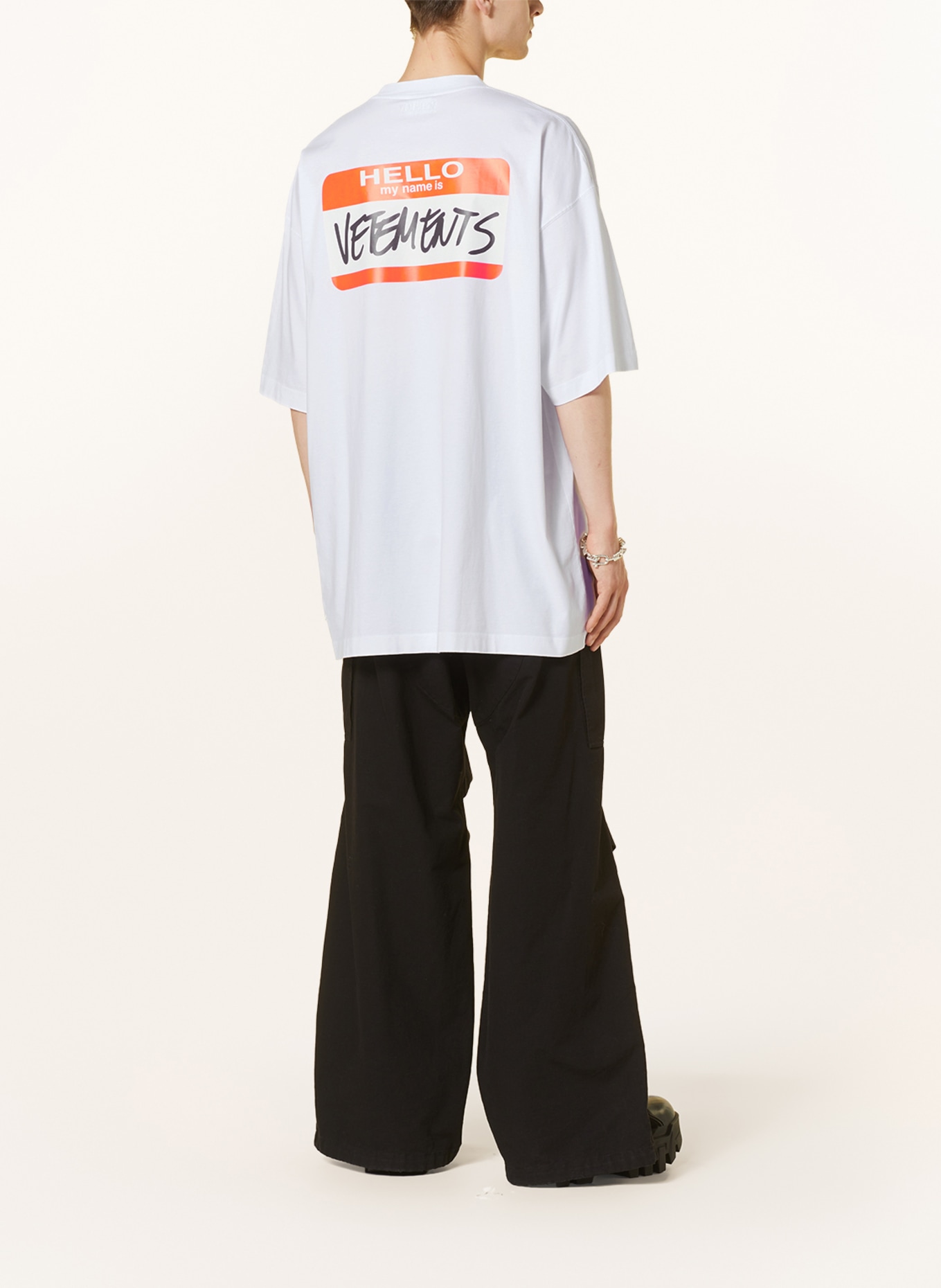VETEMENTS Oversized-Shirt, Farbe: WEISS (Bild 3)