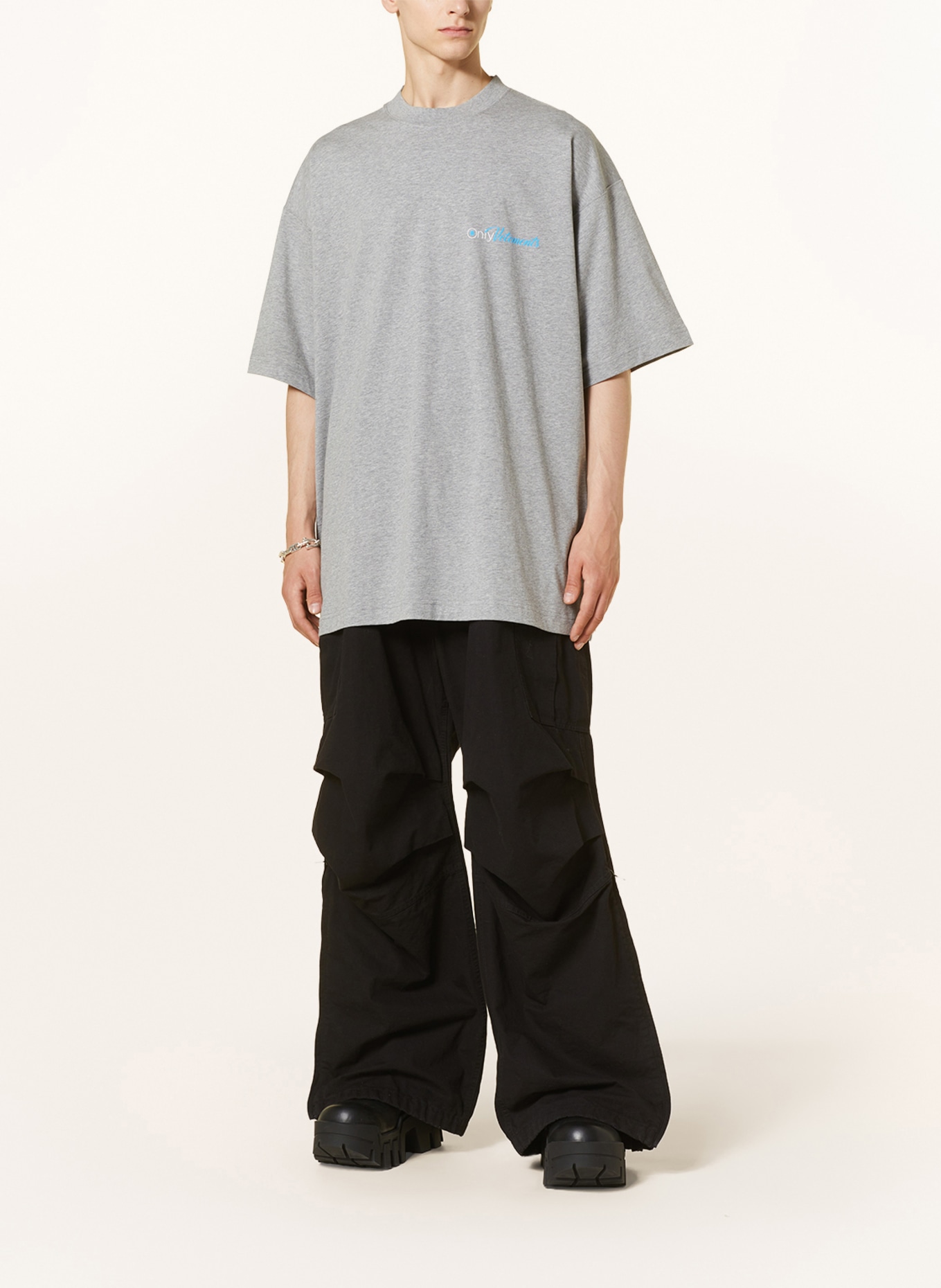 VETEMENTS Oversized shirt, Color: GRAY (Image 2)