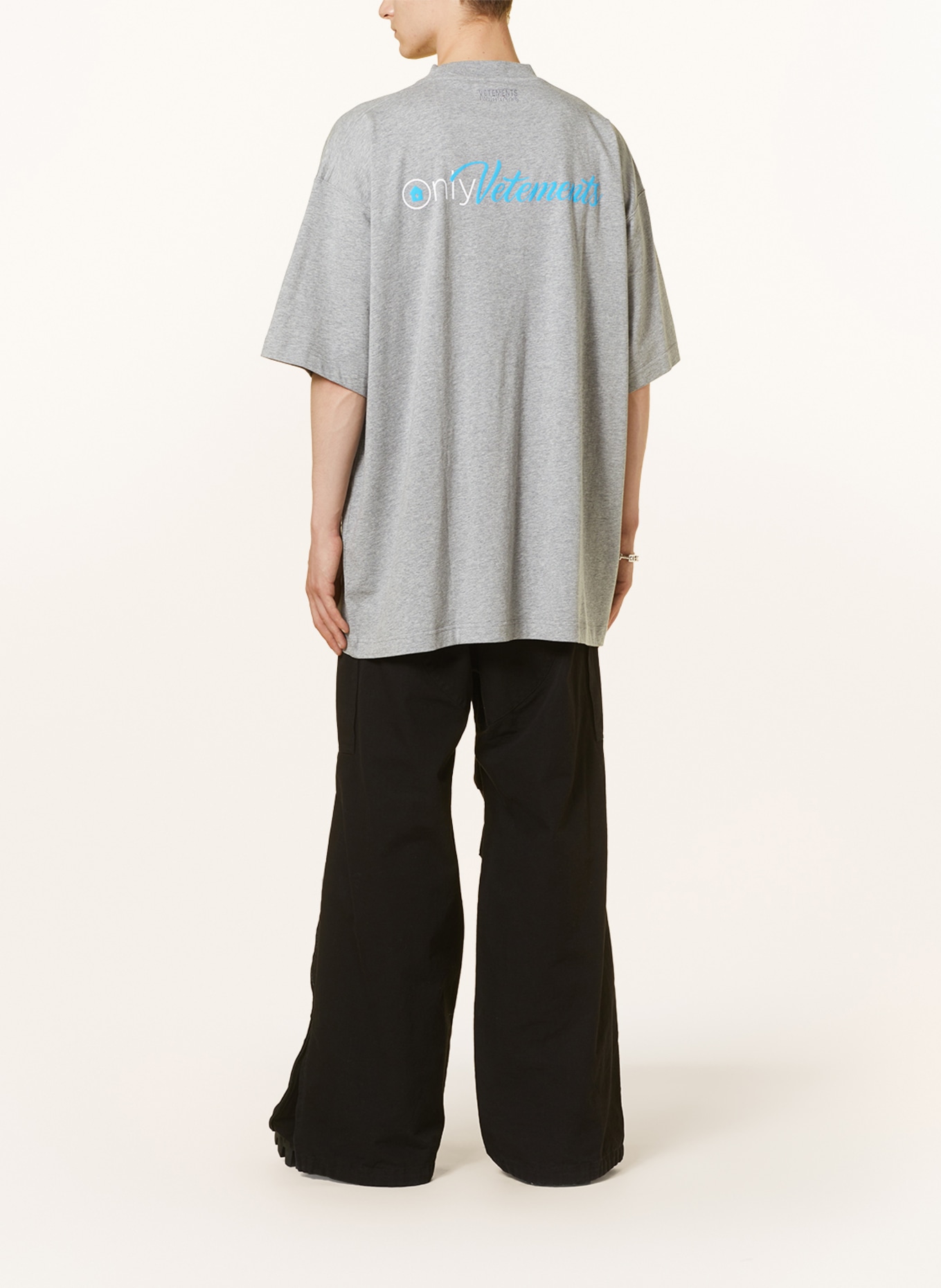 VETEMENTS Oversized shirt, Color: GRAY (Image 3)