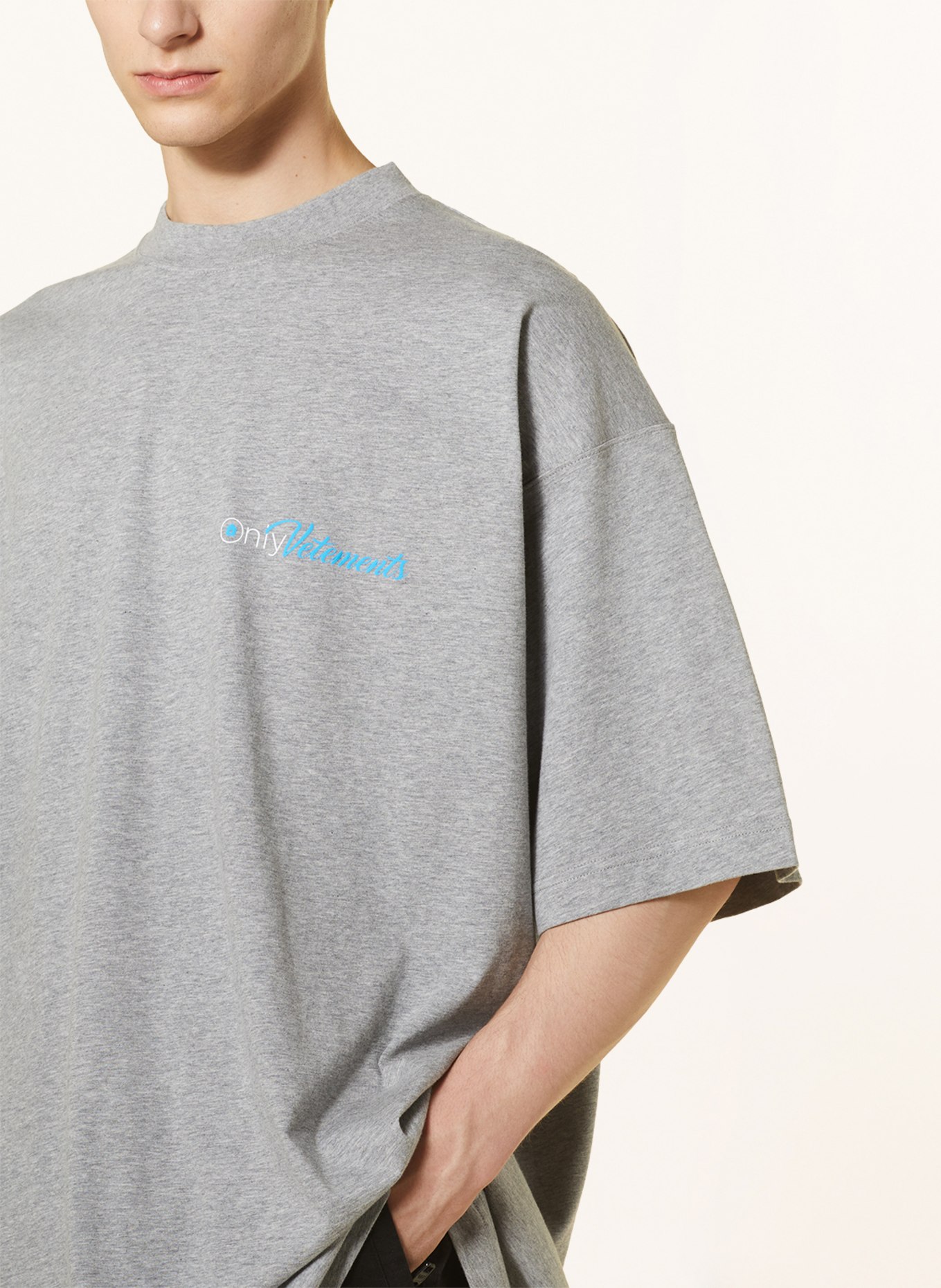 VETEMENTS Oversized shirt, Color: GRAY (Image 4)