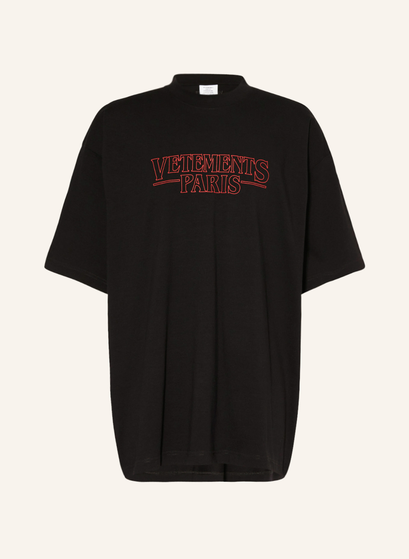 VETEMENTS Oversized shirt, Color: BLACK (Image 1)