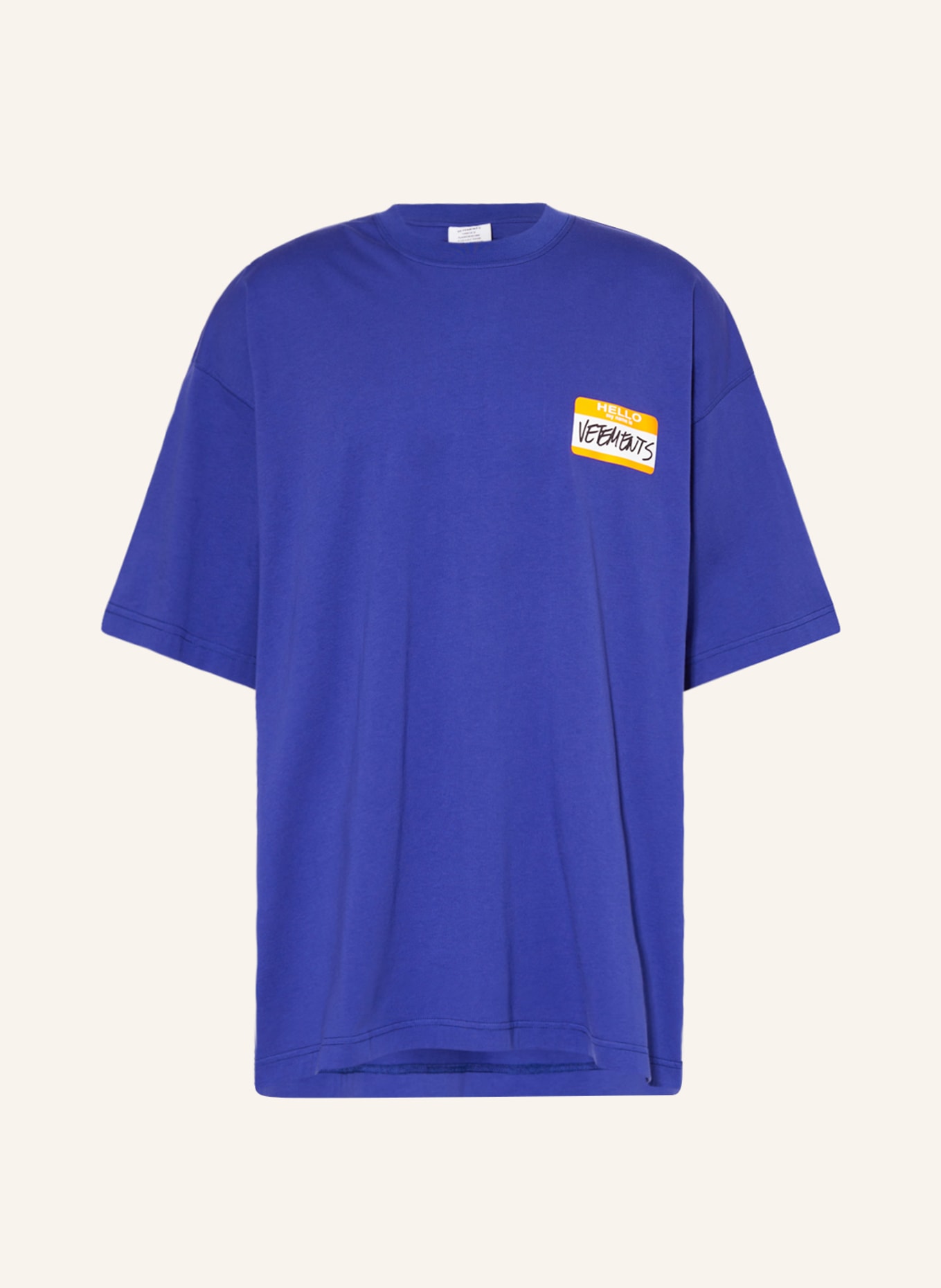 VETEMENTS Oversized-Shirt, Farbe: BLAU (Bild 1)