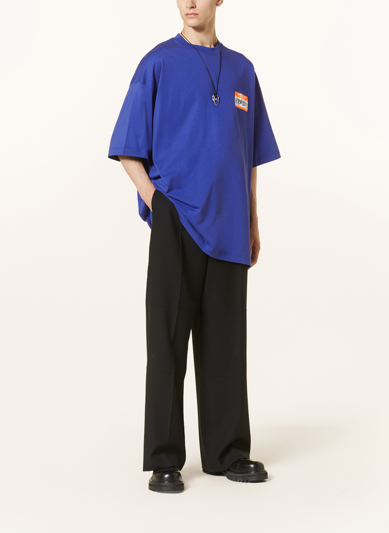 VETEMENTS Oversized shirt, Color: BLUE (Image 2)
