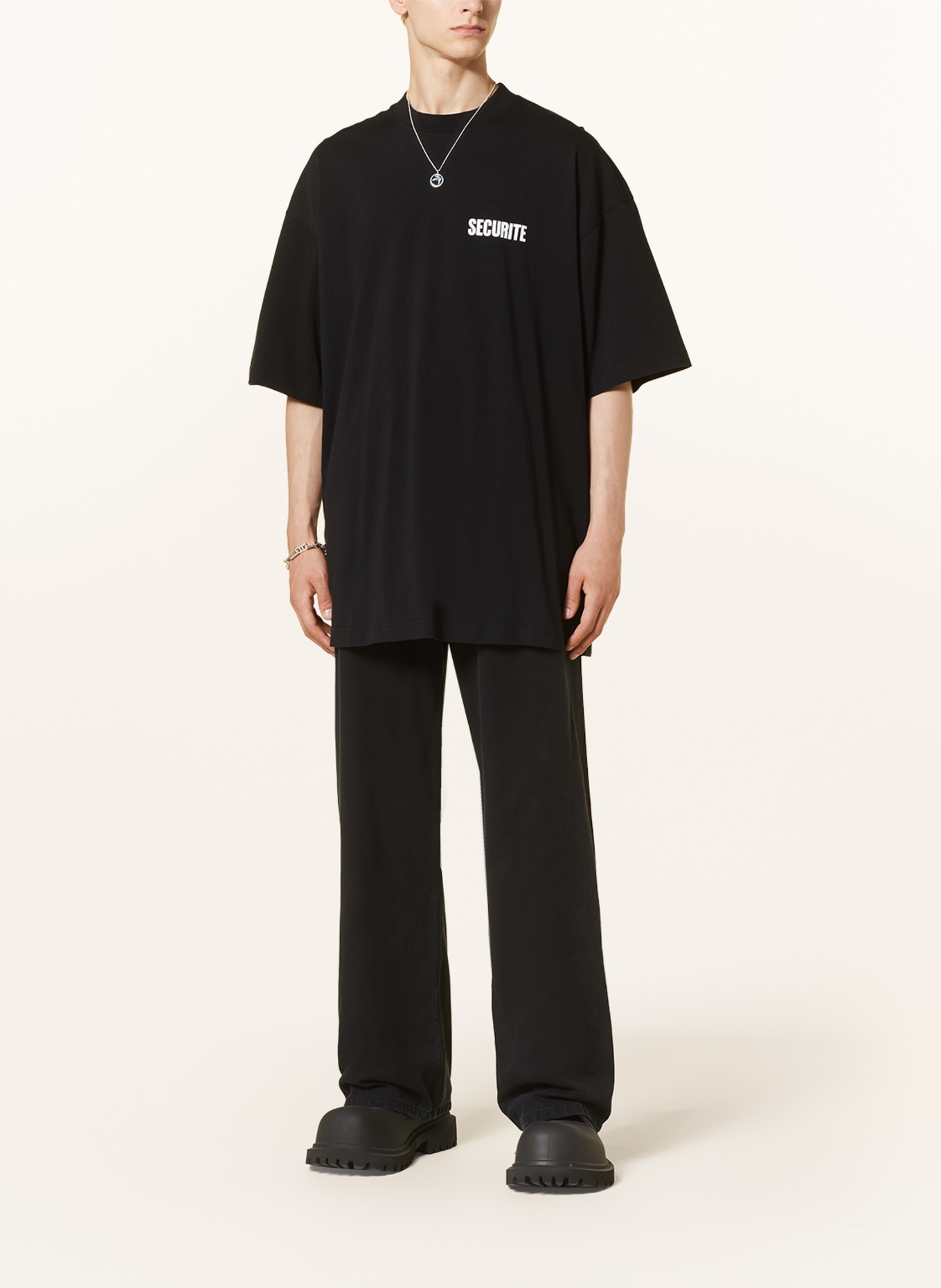 VETEMENTS Oversized shirt, Color: BLACK (Image 2)