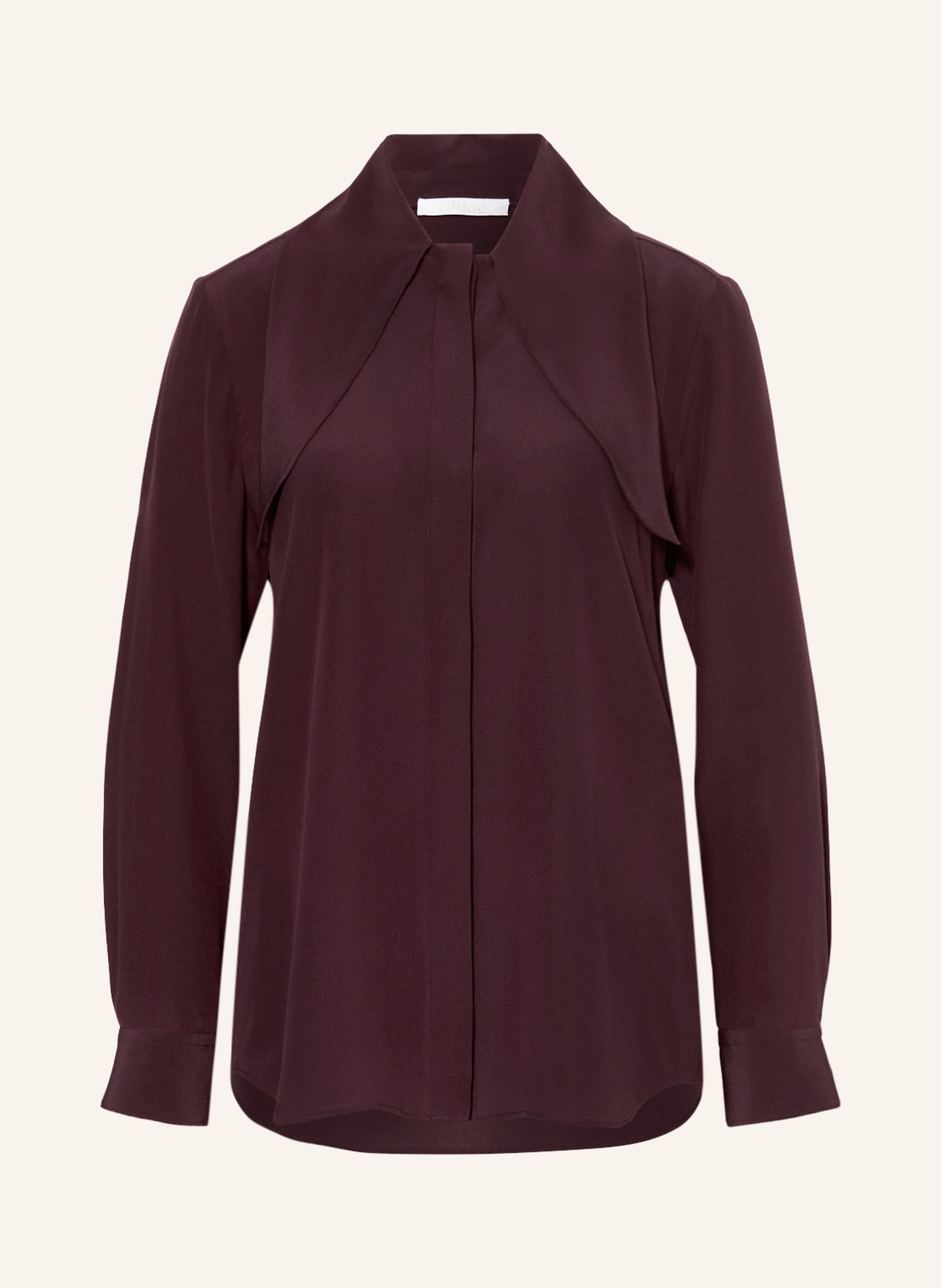 Chloé Shirt blouse in silk, Color: DARK RED (Image 1)