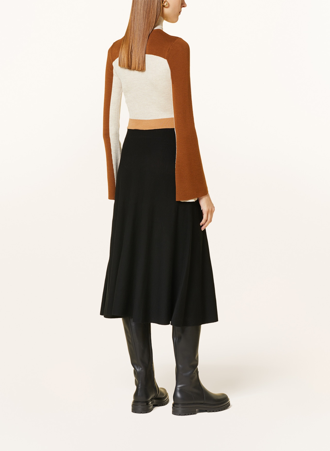 Chloé Knit dress, Color: BLACK/ BROWN/ CREAM (Image 3)