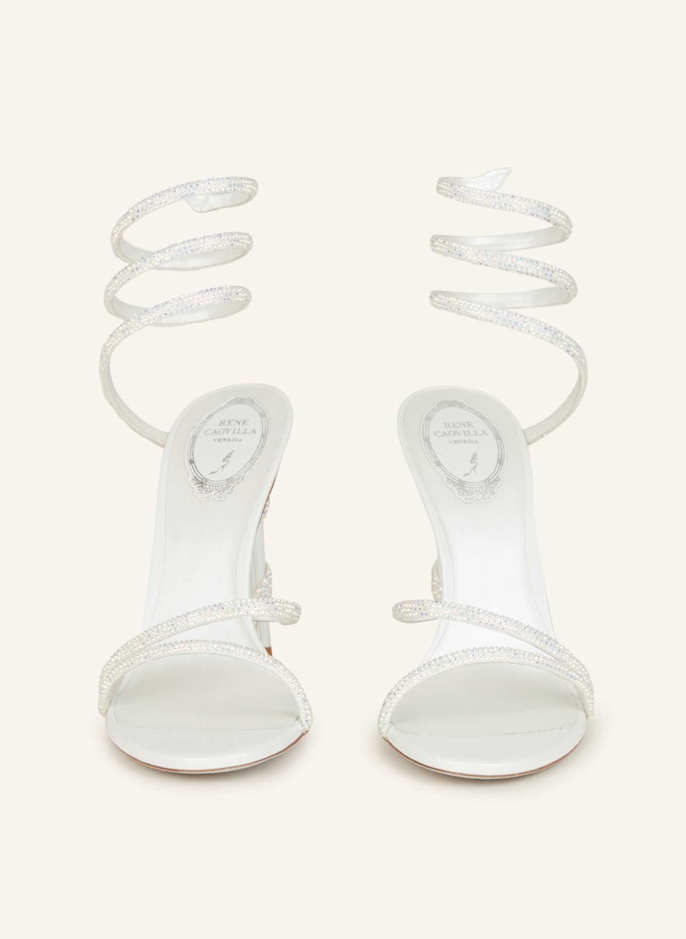 RENE CAOVILLA Sandals MARGOT, Color: WHITE (Image 3)