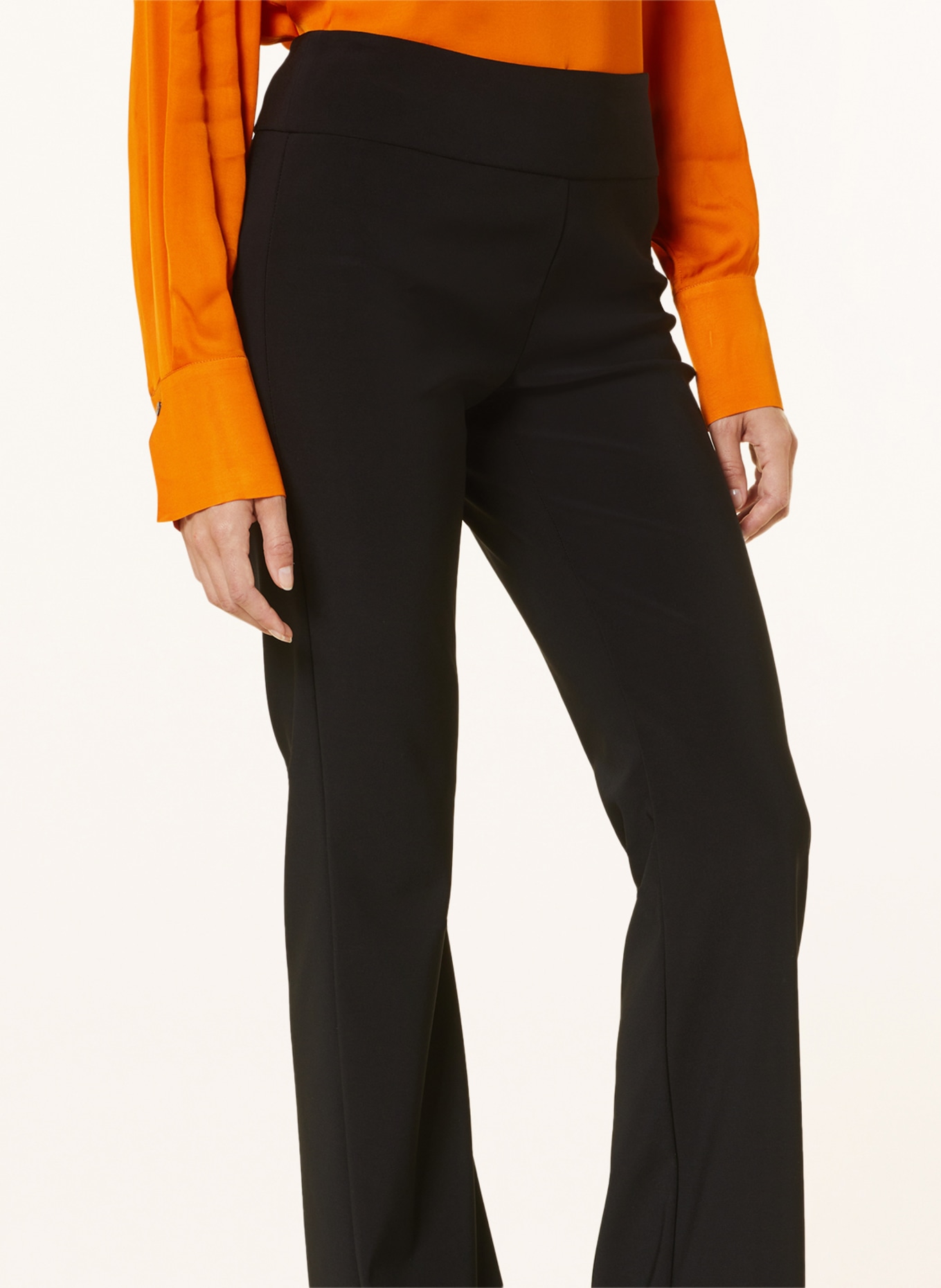ELENA MIRO Jersey pants, Color: BLACK (Image 5)
