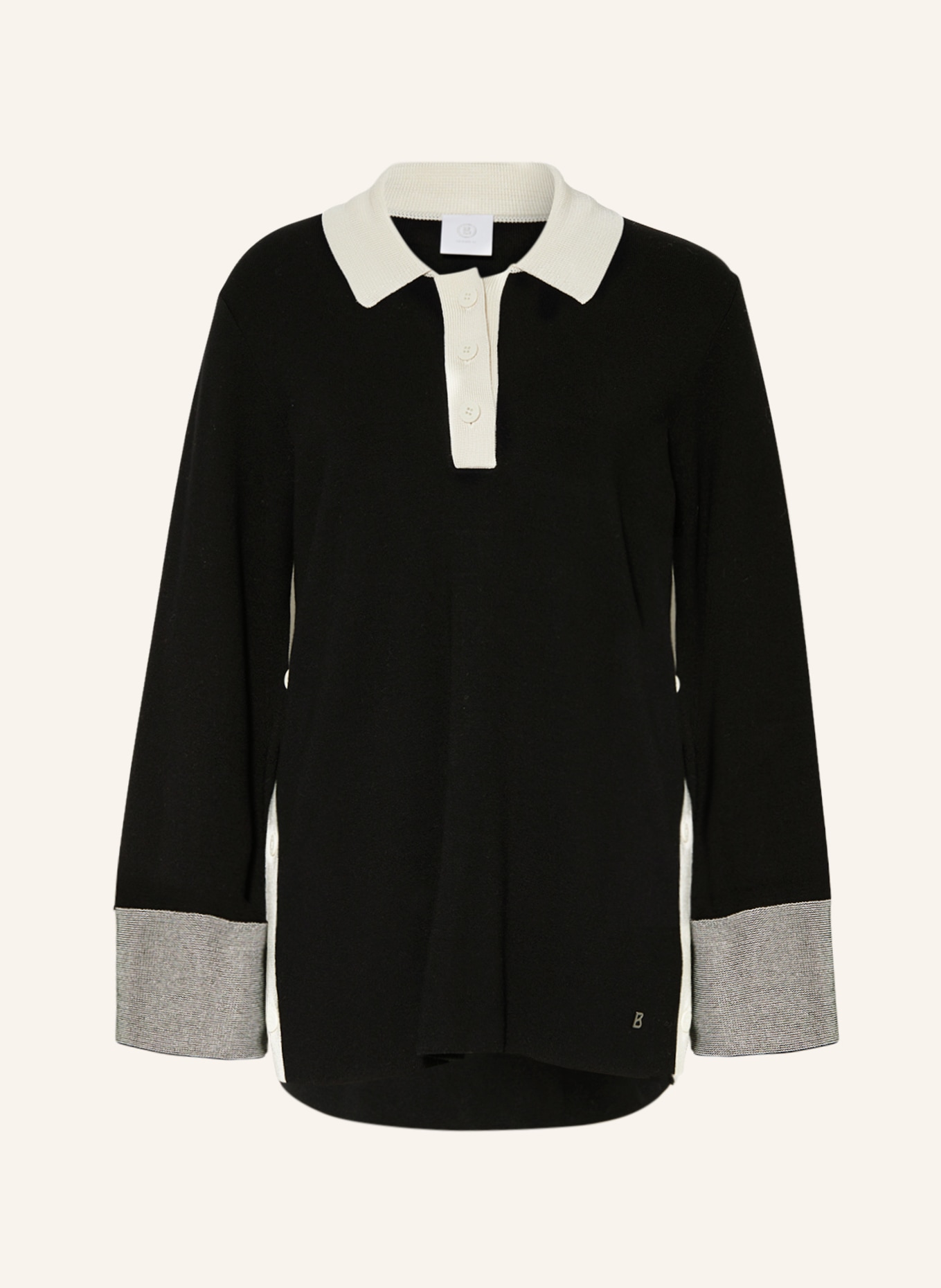 BOGNER Sweater EDYTA, Color: BLACK/ CREAM (Image 1)