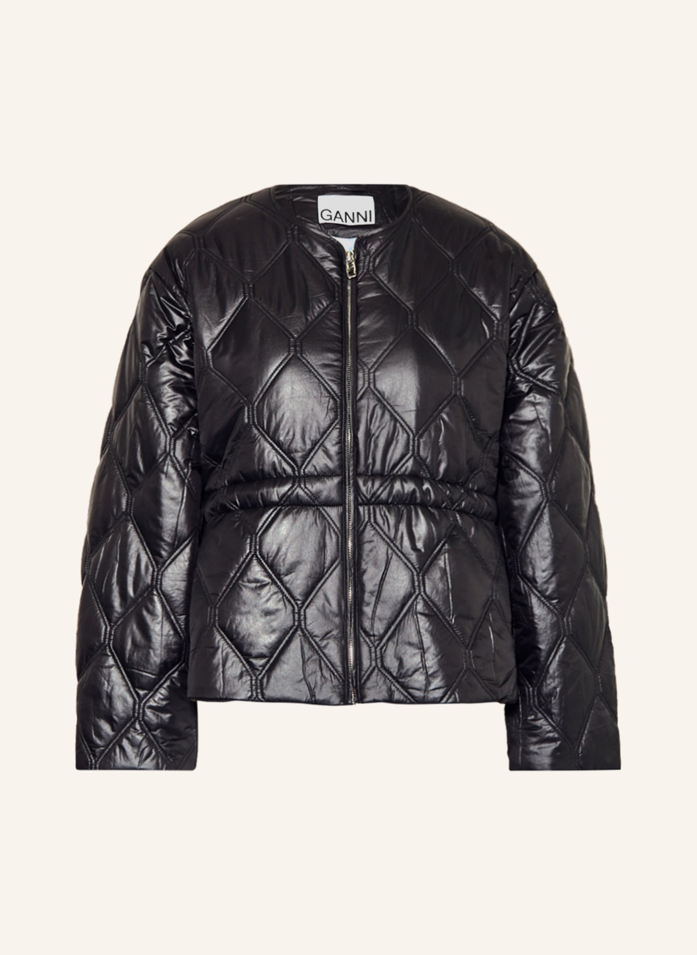 GANNI Quilted jacket, Color: BLACK (Image 1)