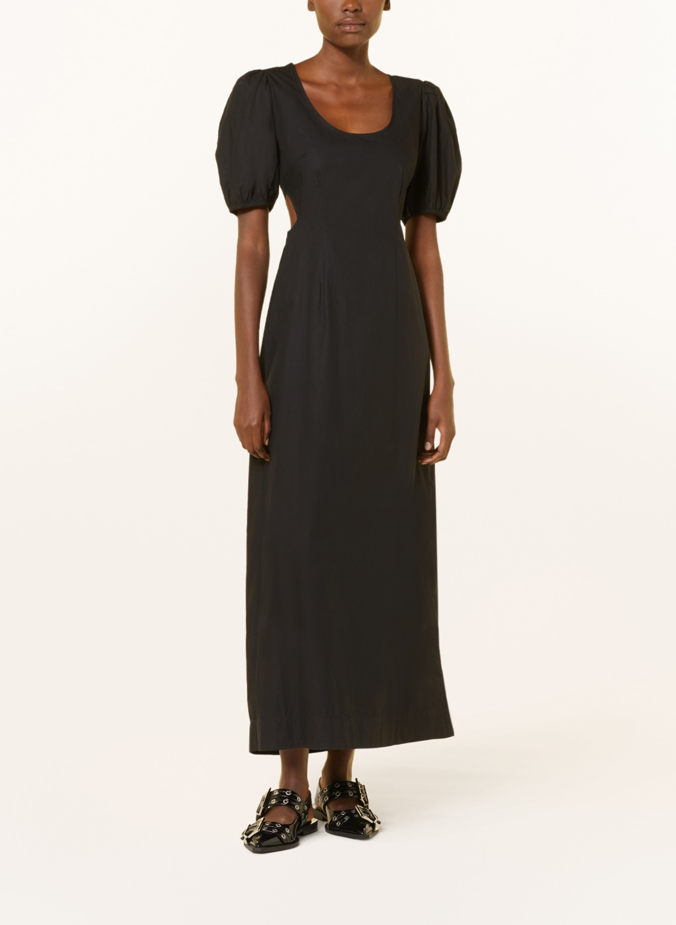GANNI Dress with cut-outs, Color: BLACK (Image 2)