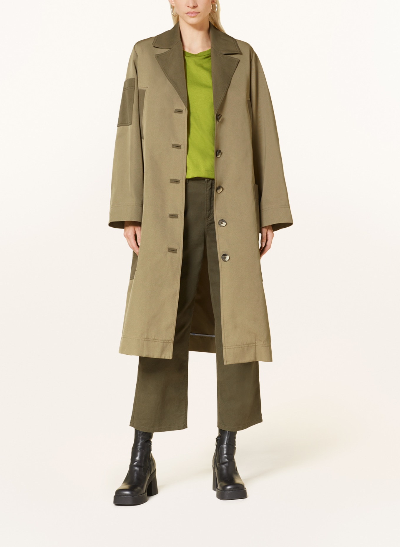 GANNI Coat, Color: GREEN/ DARK GREEN (Image 2)
