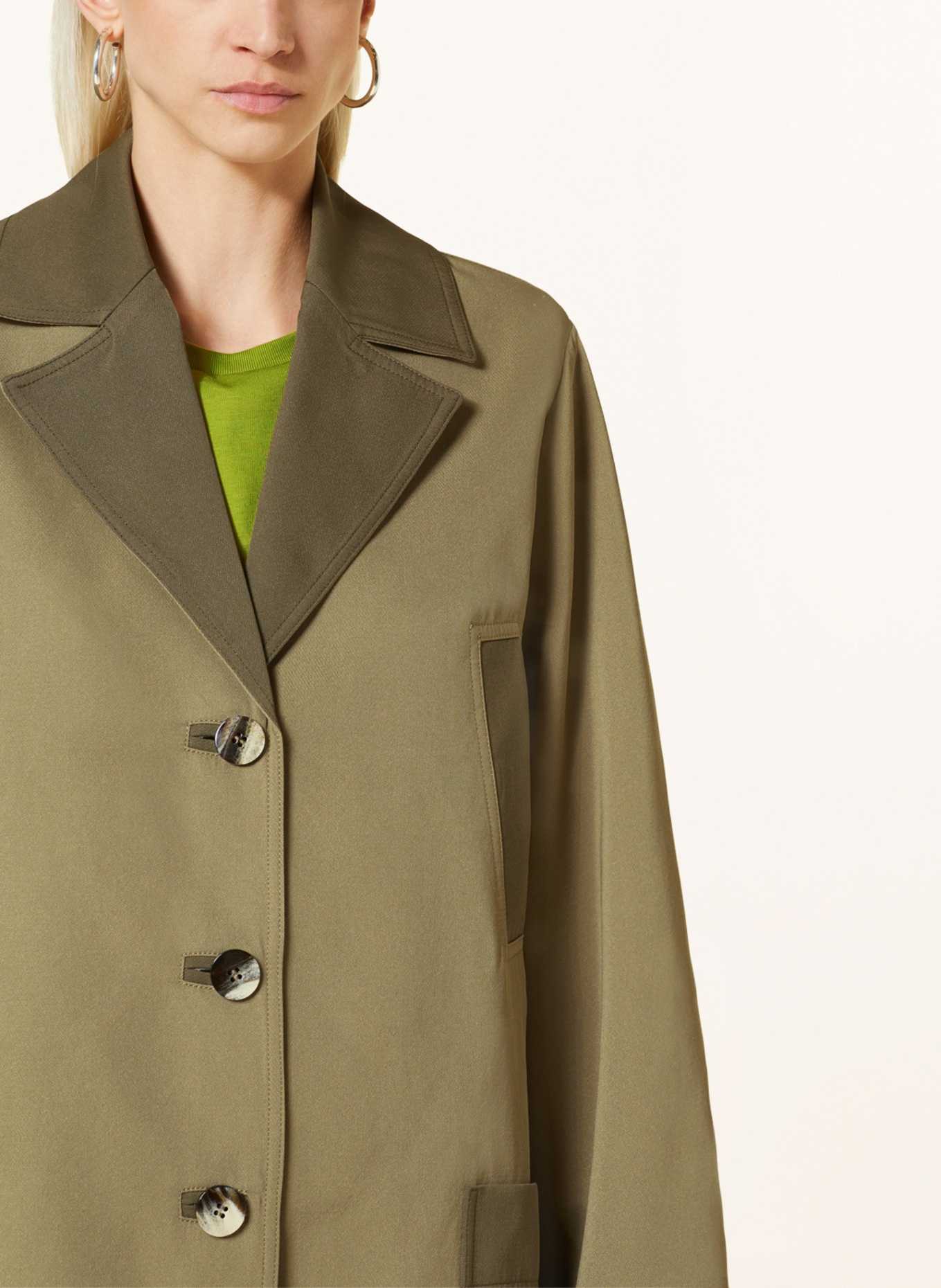 GANNI Coat, Color: GREEN/ DARK GREEN (Image 4)