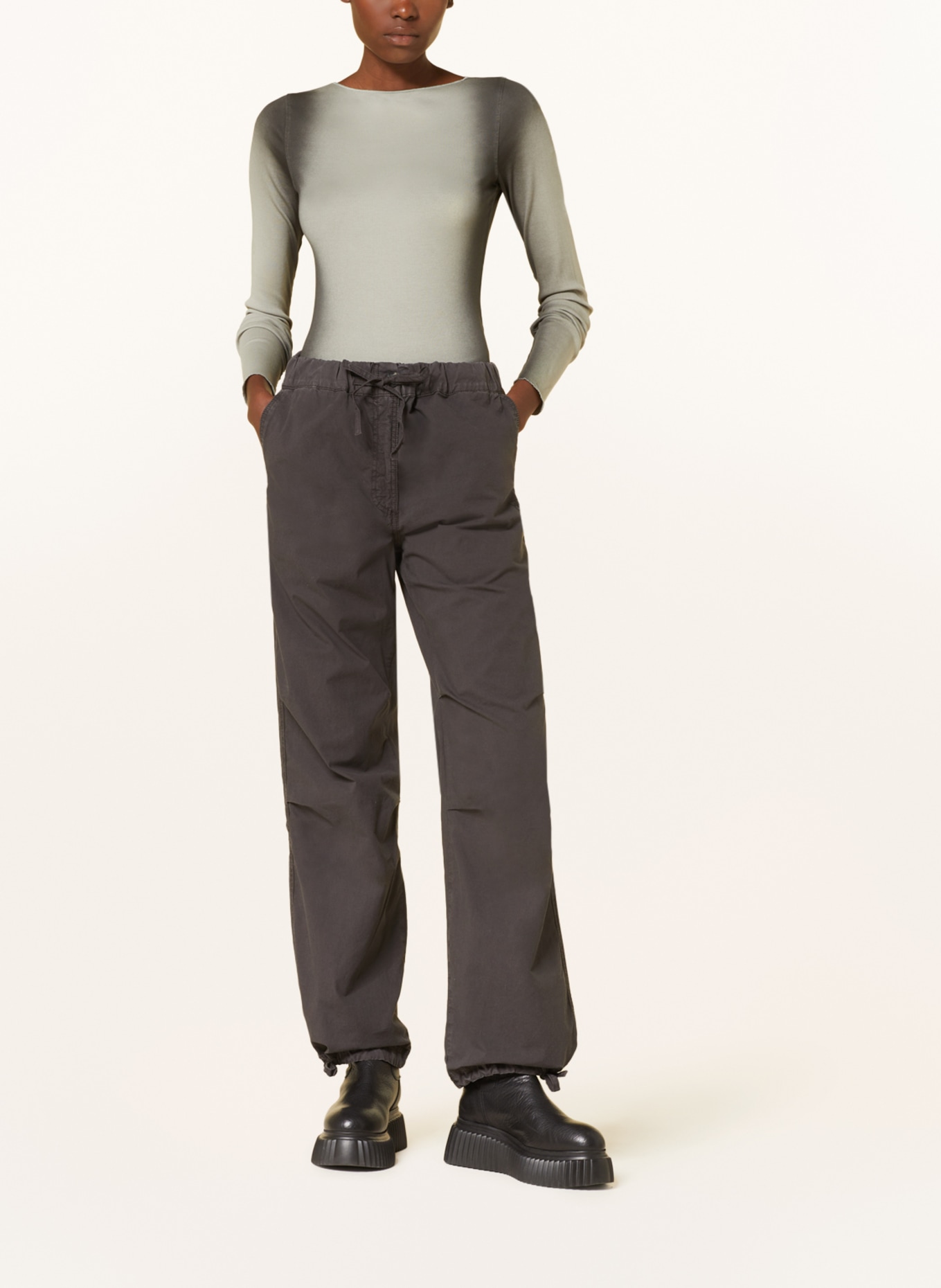 GANNI Trousers, Color: DARK GRAY (Image 2)