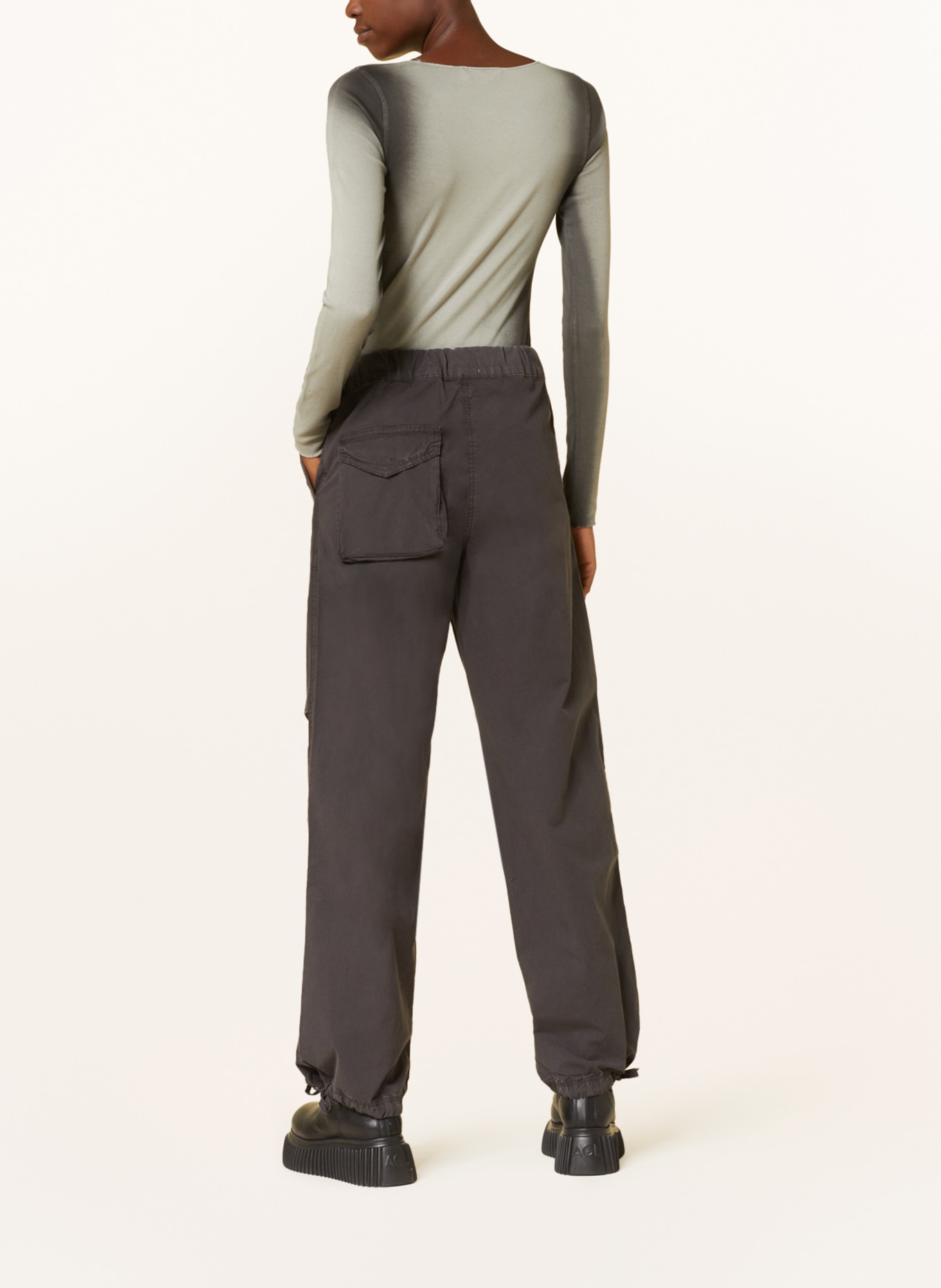 GANNI Spodnie, Kolor: CZIEMNOSZARY (Obrazek 3)