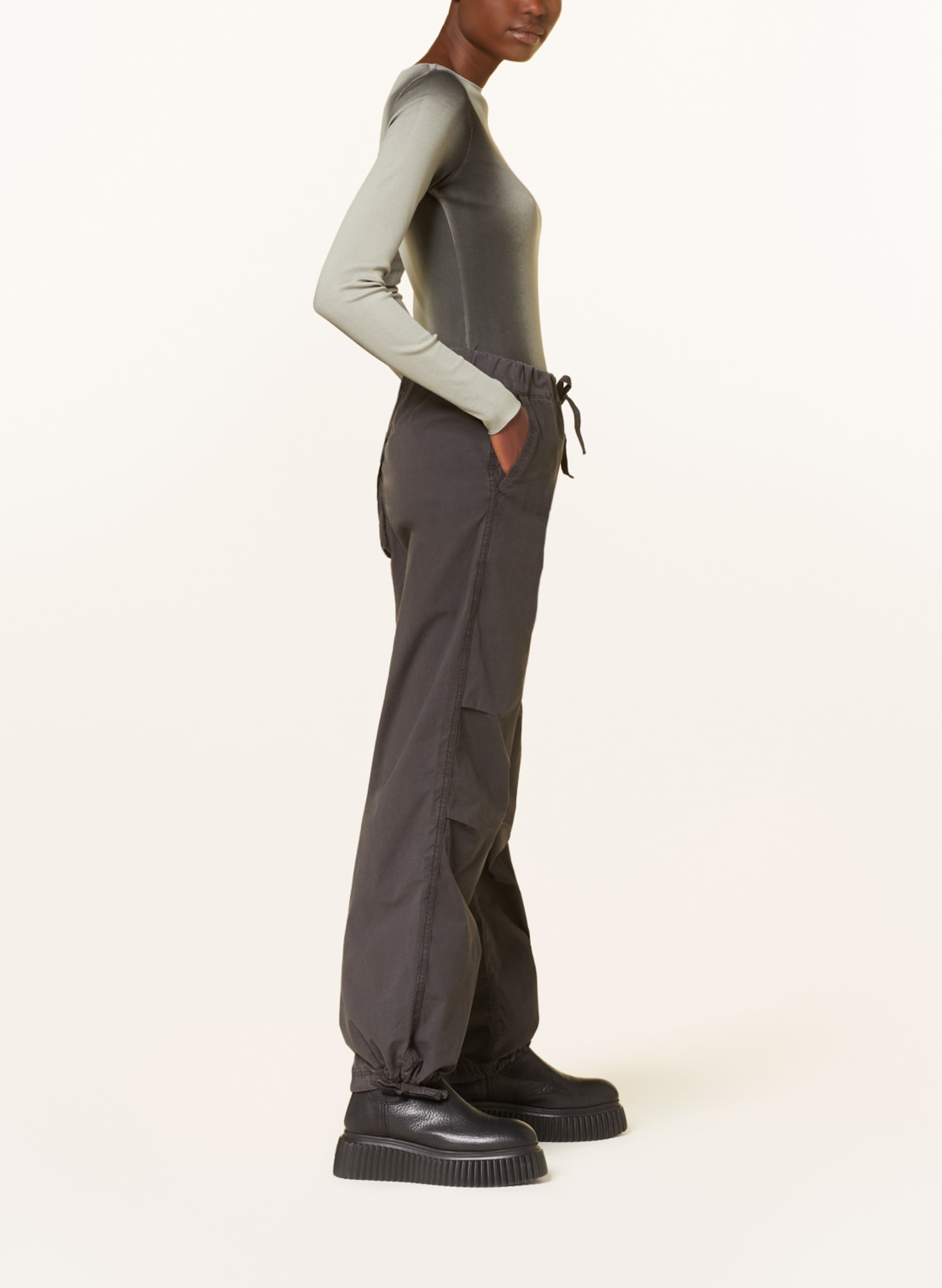 GANNI Trousers, Color: DARK GRAY (Image 4)