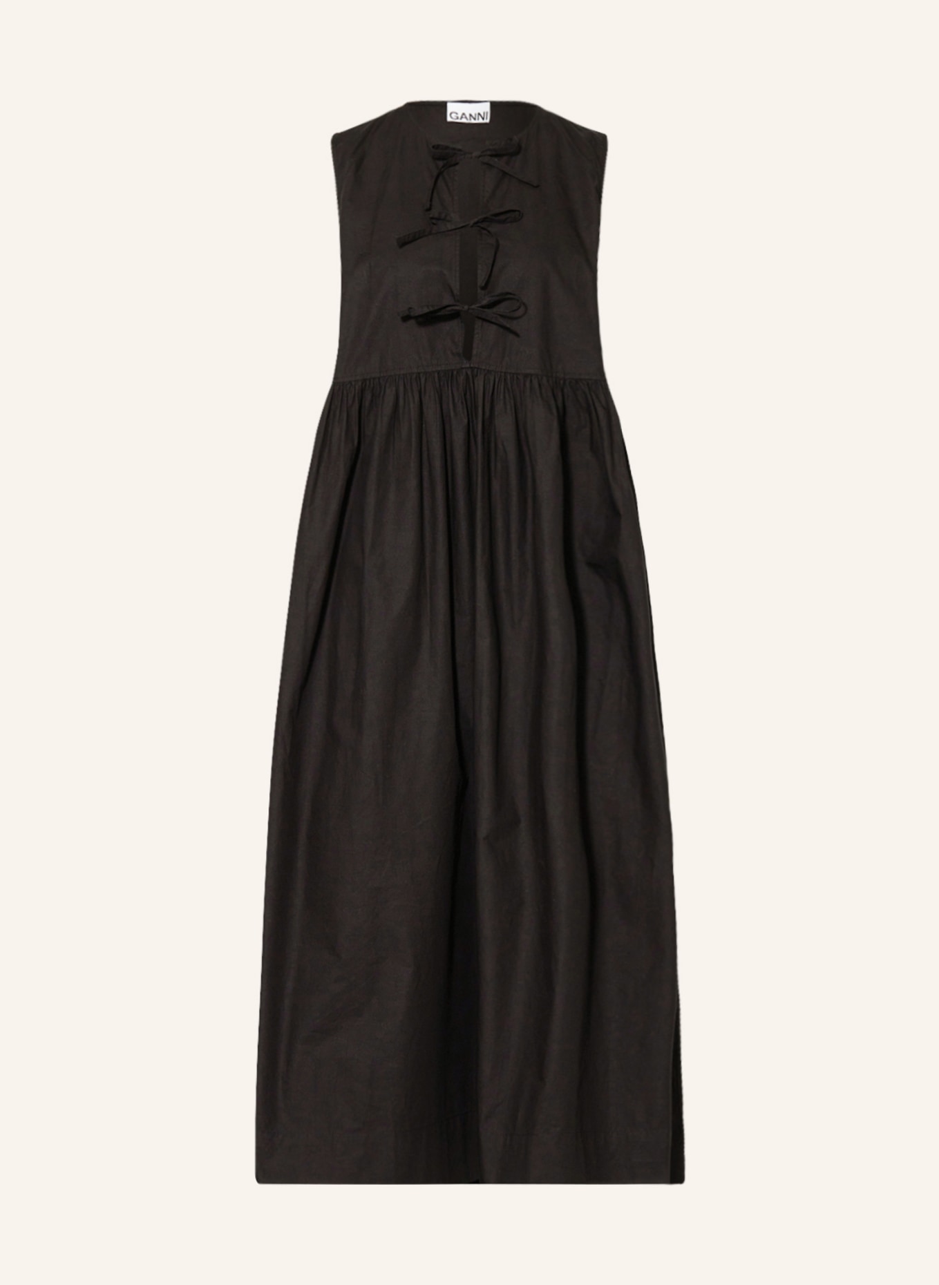 GANNI Dress with cut-outs, Color: BLACK (Image 1)